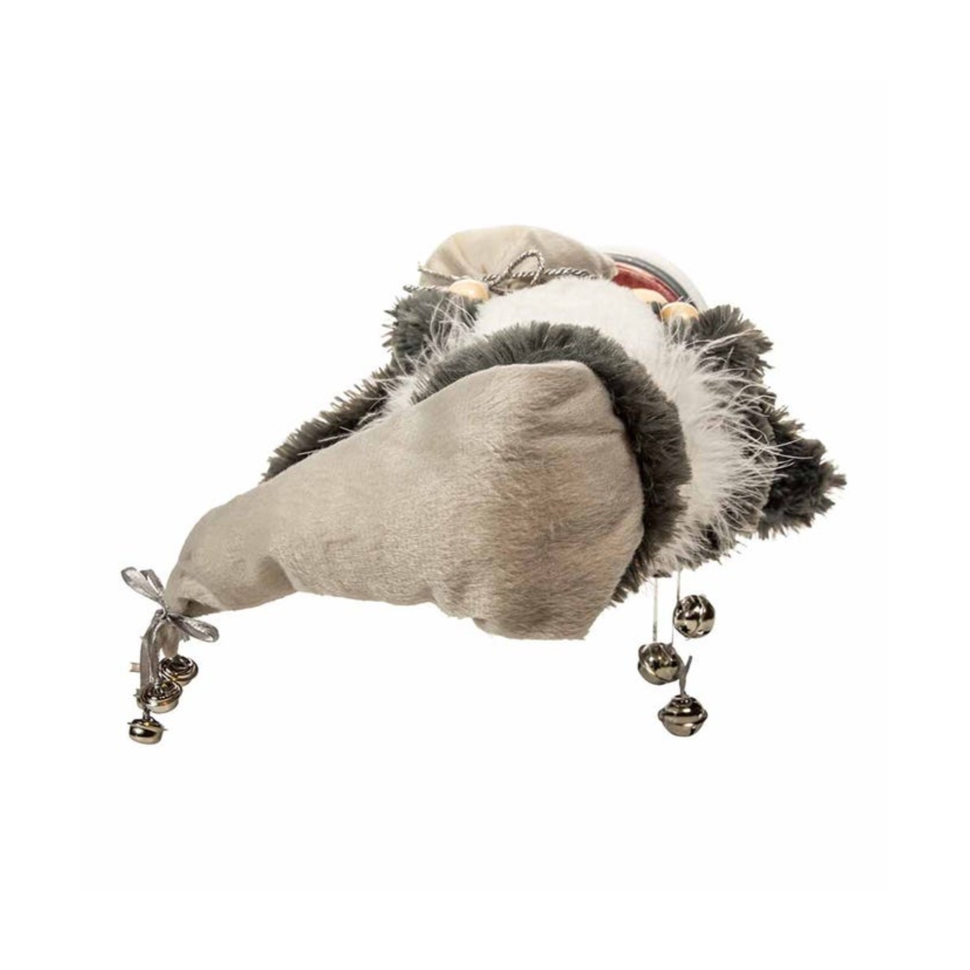 Kurt Adler Hollywood White/Gray Santa Nutcracker, 18"