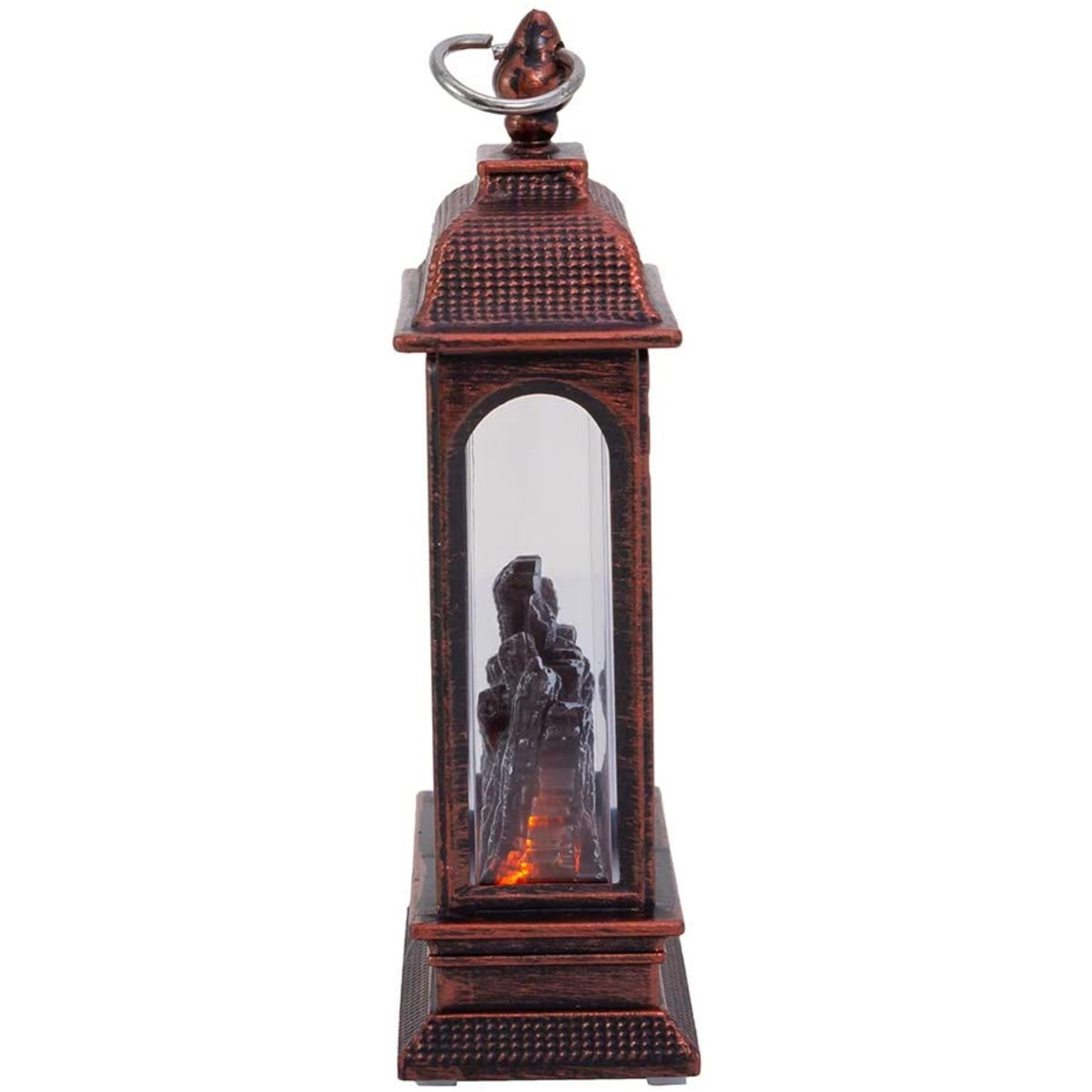 Kurt Adler Battery-Operated LED Fireplace Lantern, 5.3" Kurt Adler Battery-Operated LED Fireplace Lantern, 5.3"