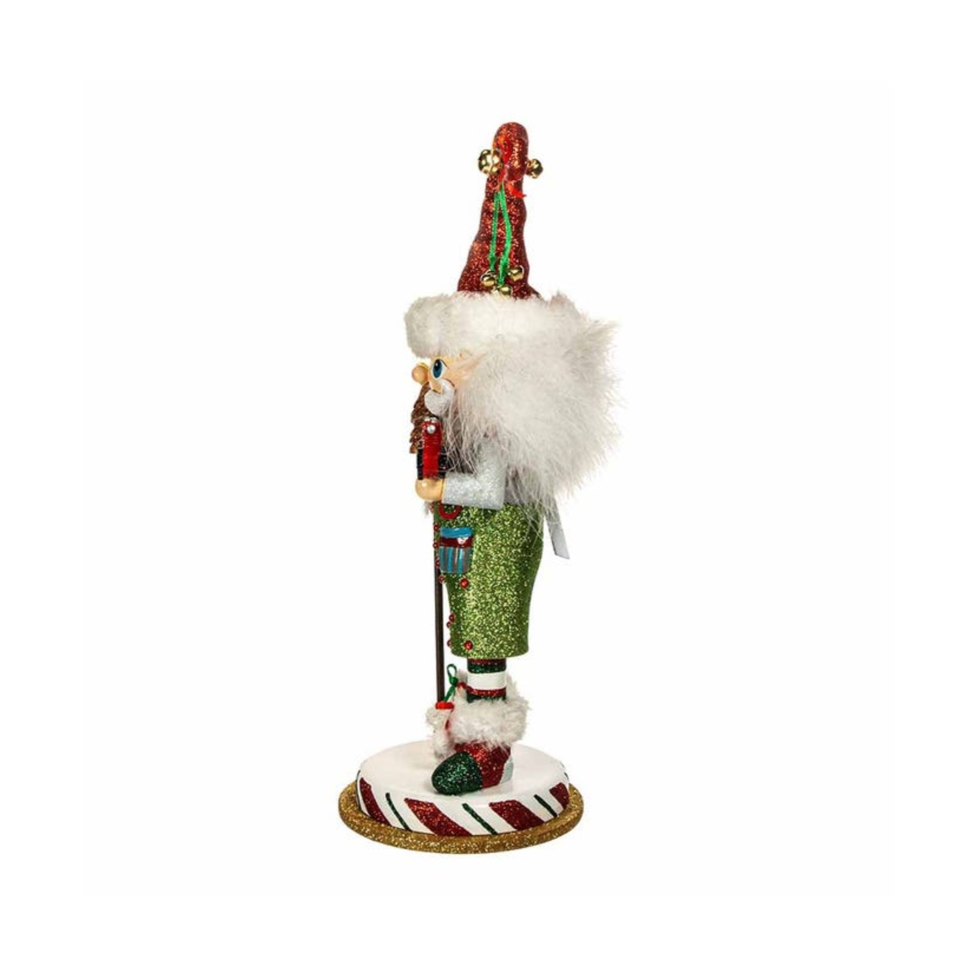 Kurt Adler Hollywood Elf with Hobby Horse Nutcracker, 15"