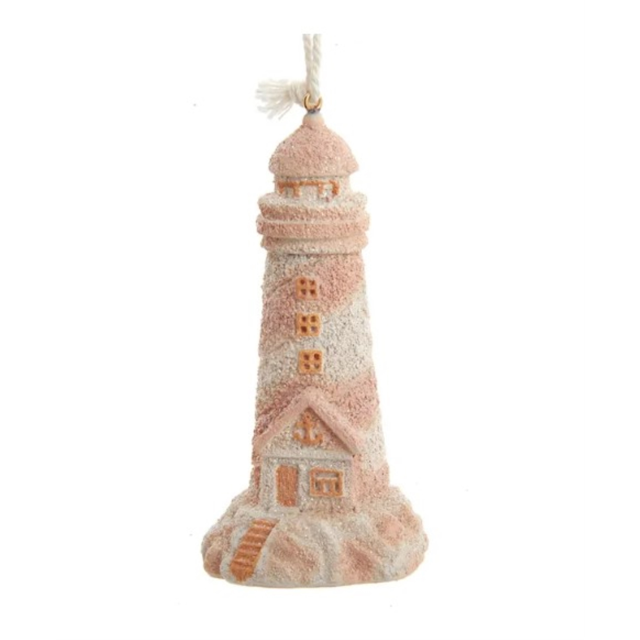 Kurt Adler Resin Ornament For Christmas Tree, Sand Lighthouse