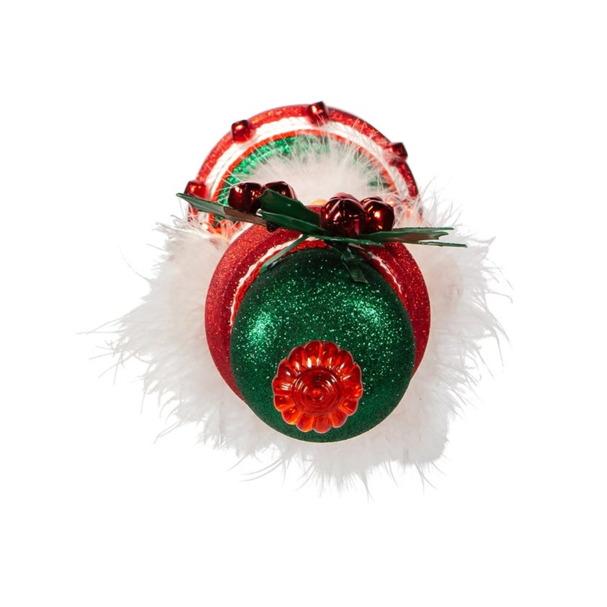 Kurt Adler Hollywood Nutcrackers, Wind Up Musical Jingle Bells Nutcracker, 18"