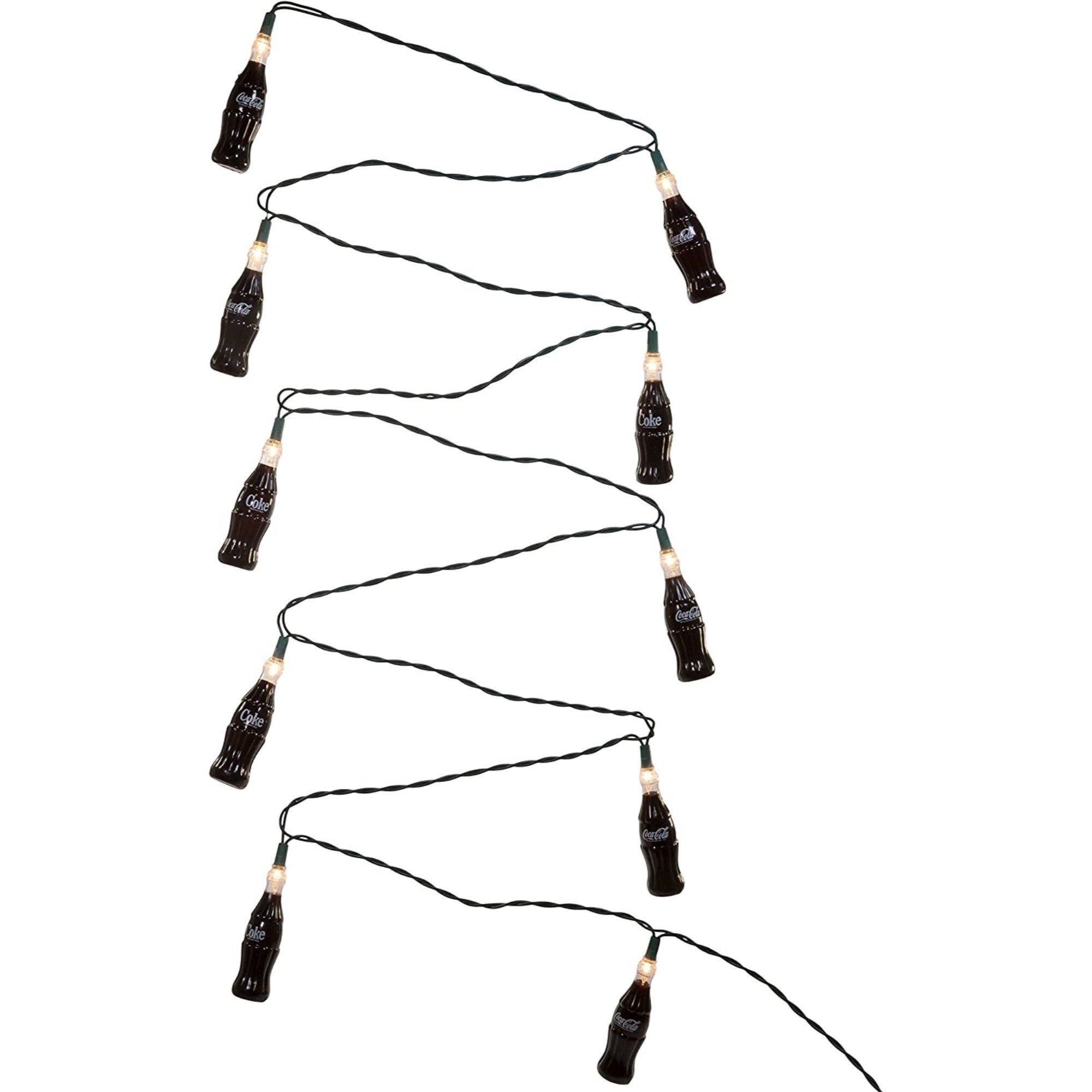 Kurt Adler Indoor/Outdoor String UL 10-Light Set, Coca-Cola Bottles, 11.5'