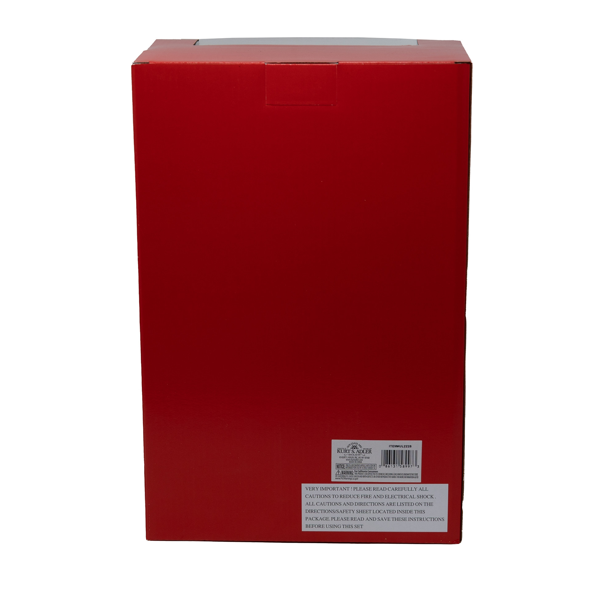 Kurt S. Adler Christmas Lighted Angel Treetopper, Blue Dress, 12"