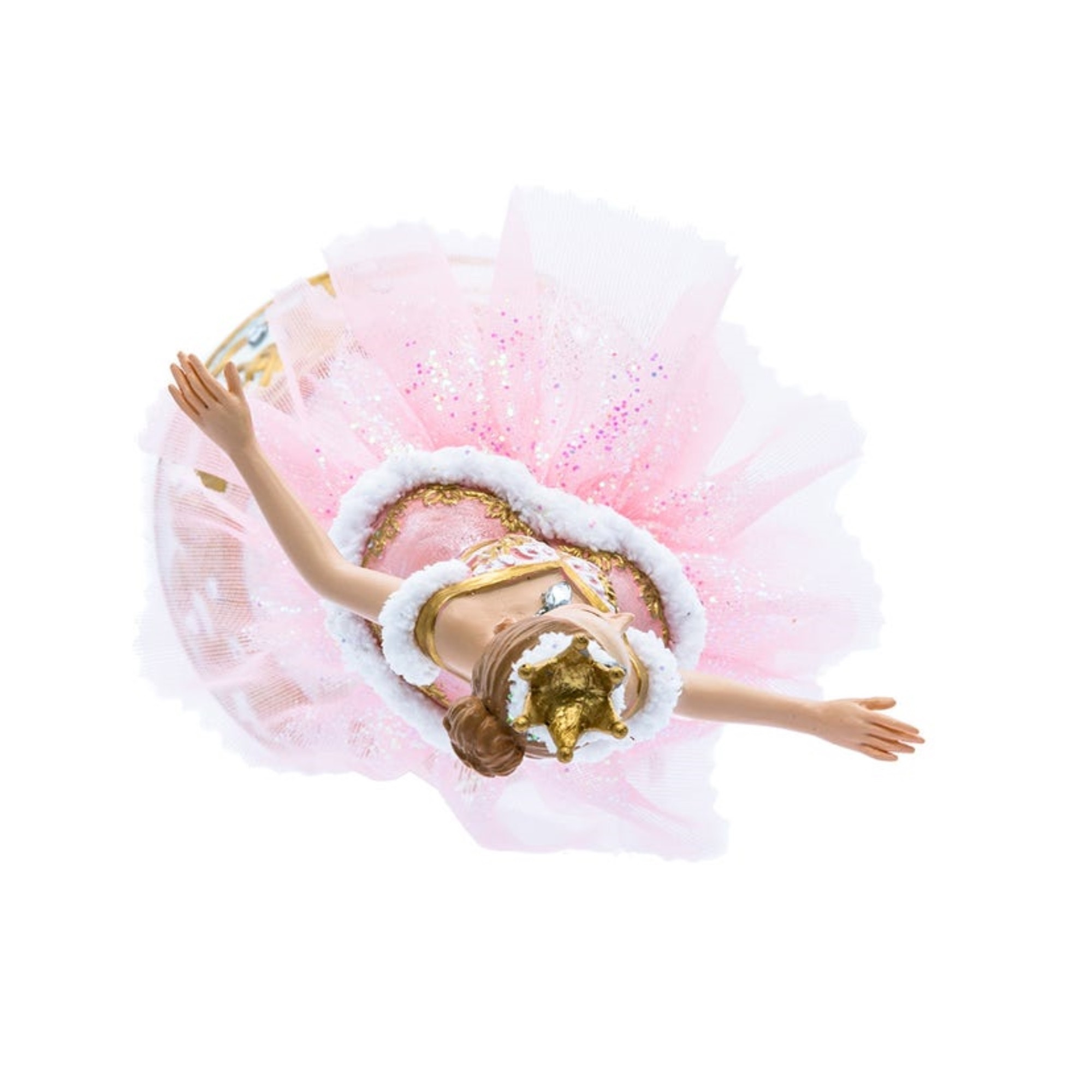 Kurt Adler Pink Ballerina Figure with Musical Base Table Piece, 10"