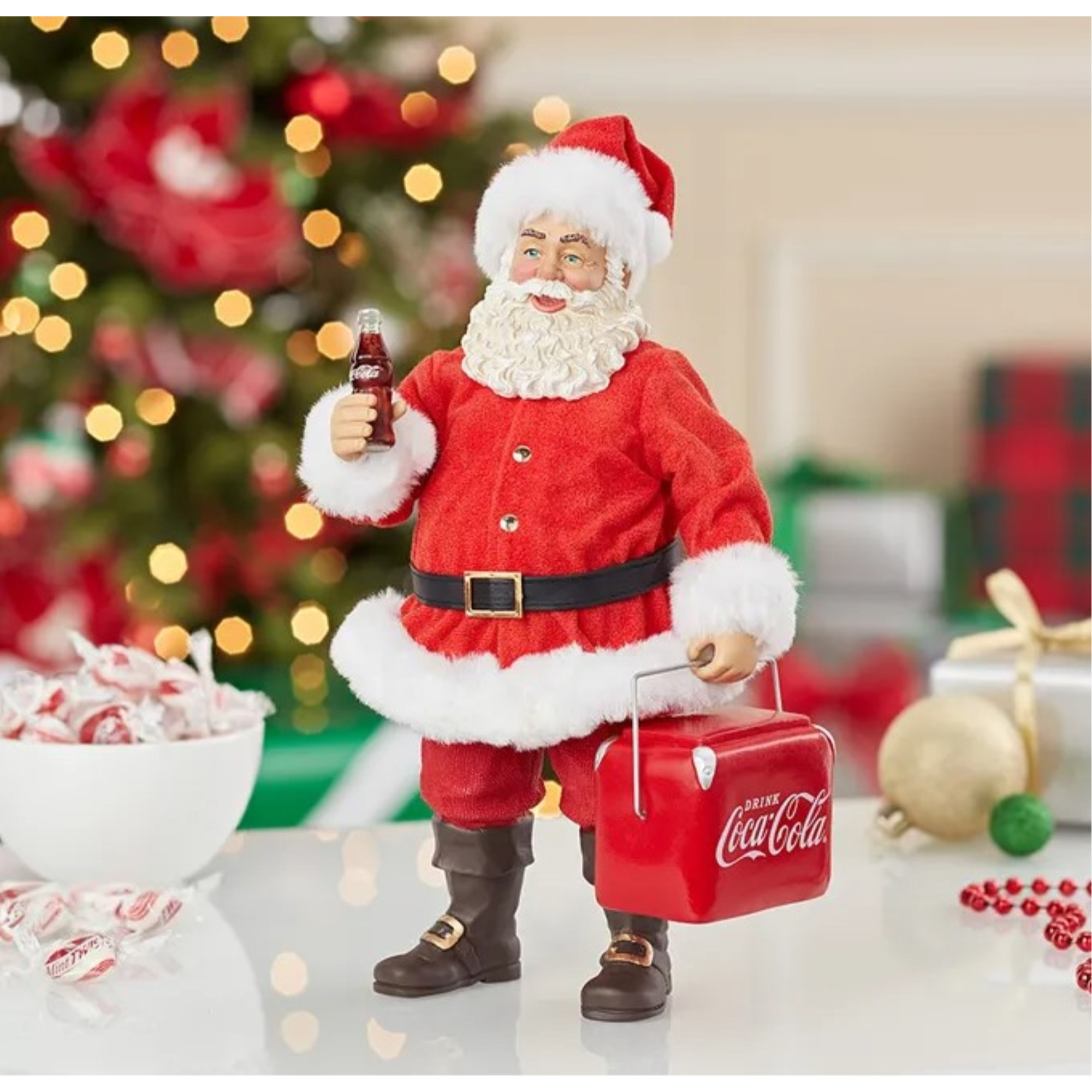 Kurt Adler Fabriché Collection, Coca-Cola Coke Cooler Table Piece
