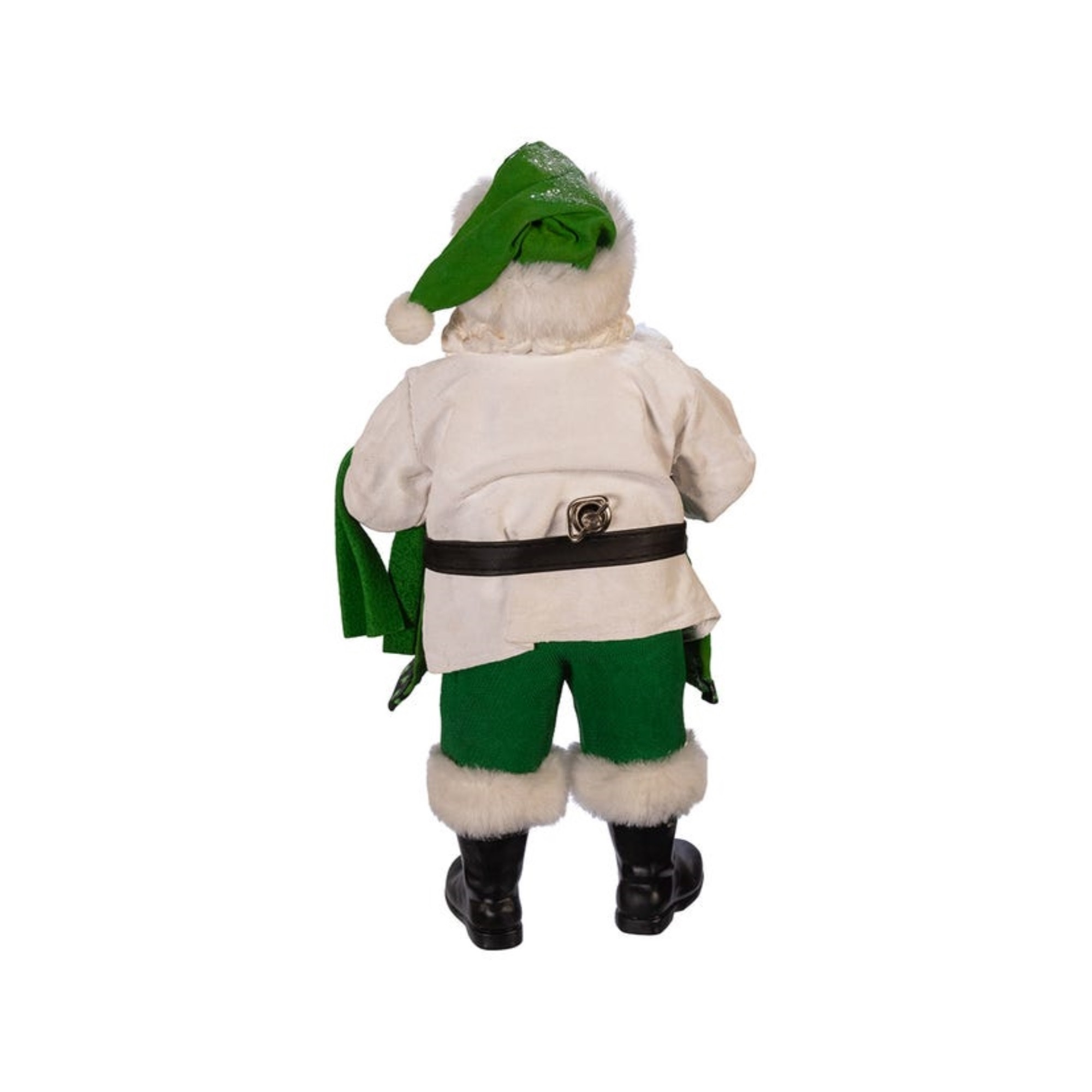 Kurt Adler Fabriche Collection, Musical Irish Chef Santa, 10.5"