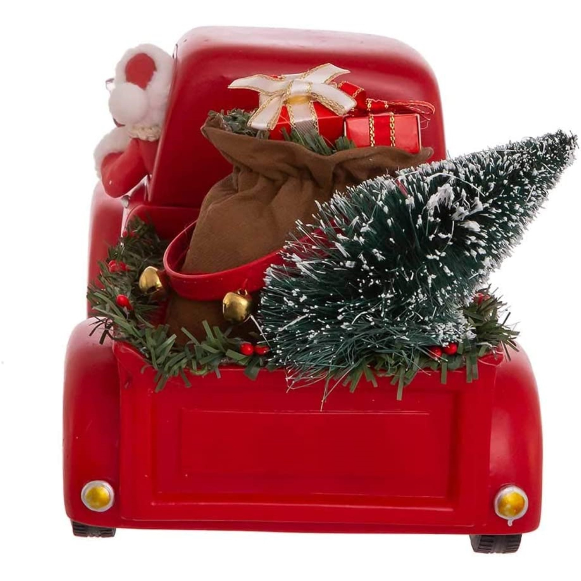 Kurt Adler Coca-Cola Santa Truck Christmas Decor Figurine, Red, 14"
