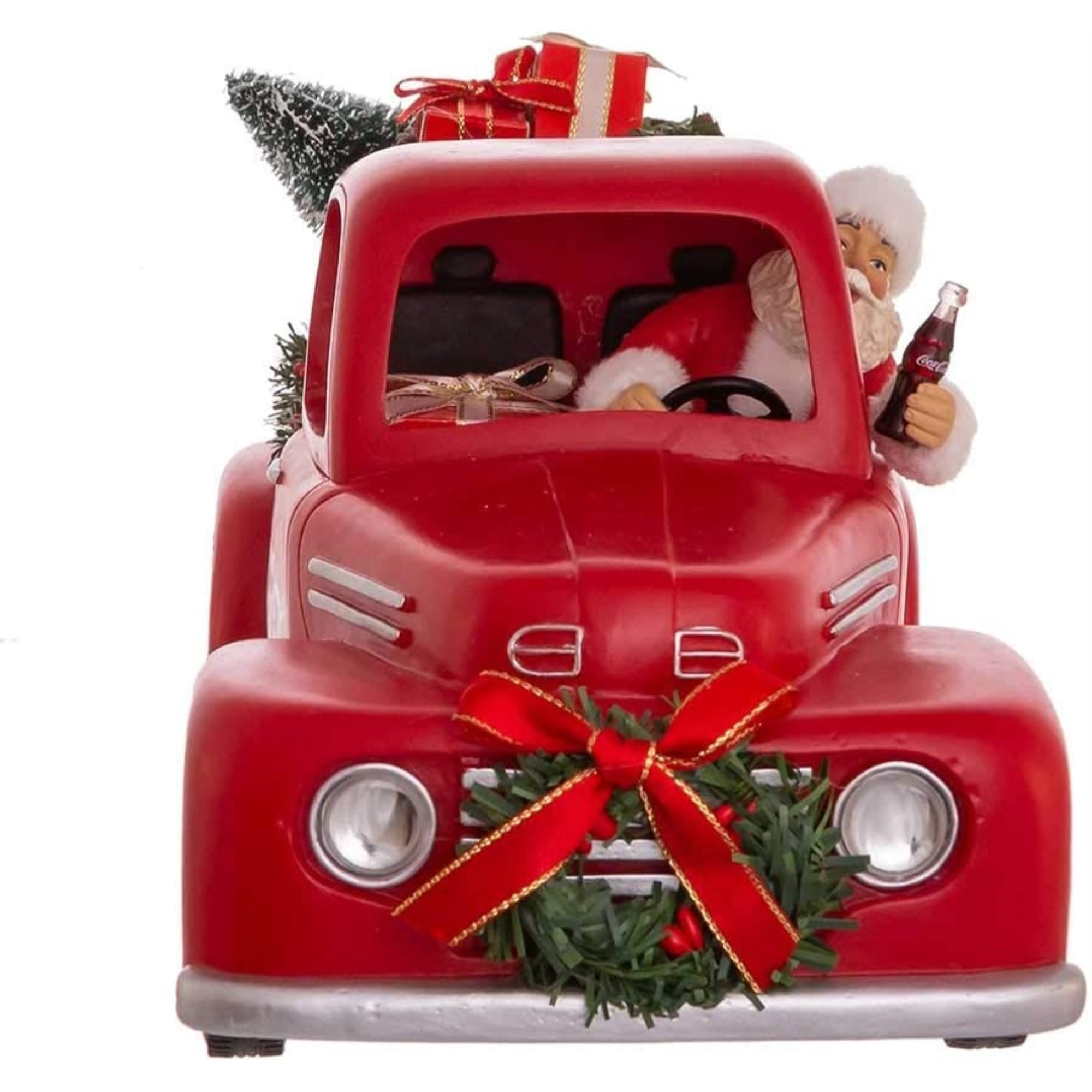 Coca-Cola Santa Truck ミニカー 限定2700台 Kurt Adler Coca-Cola Santa Truck Christmas Decor Figurine, Red, 14