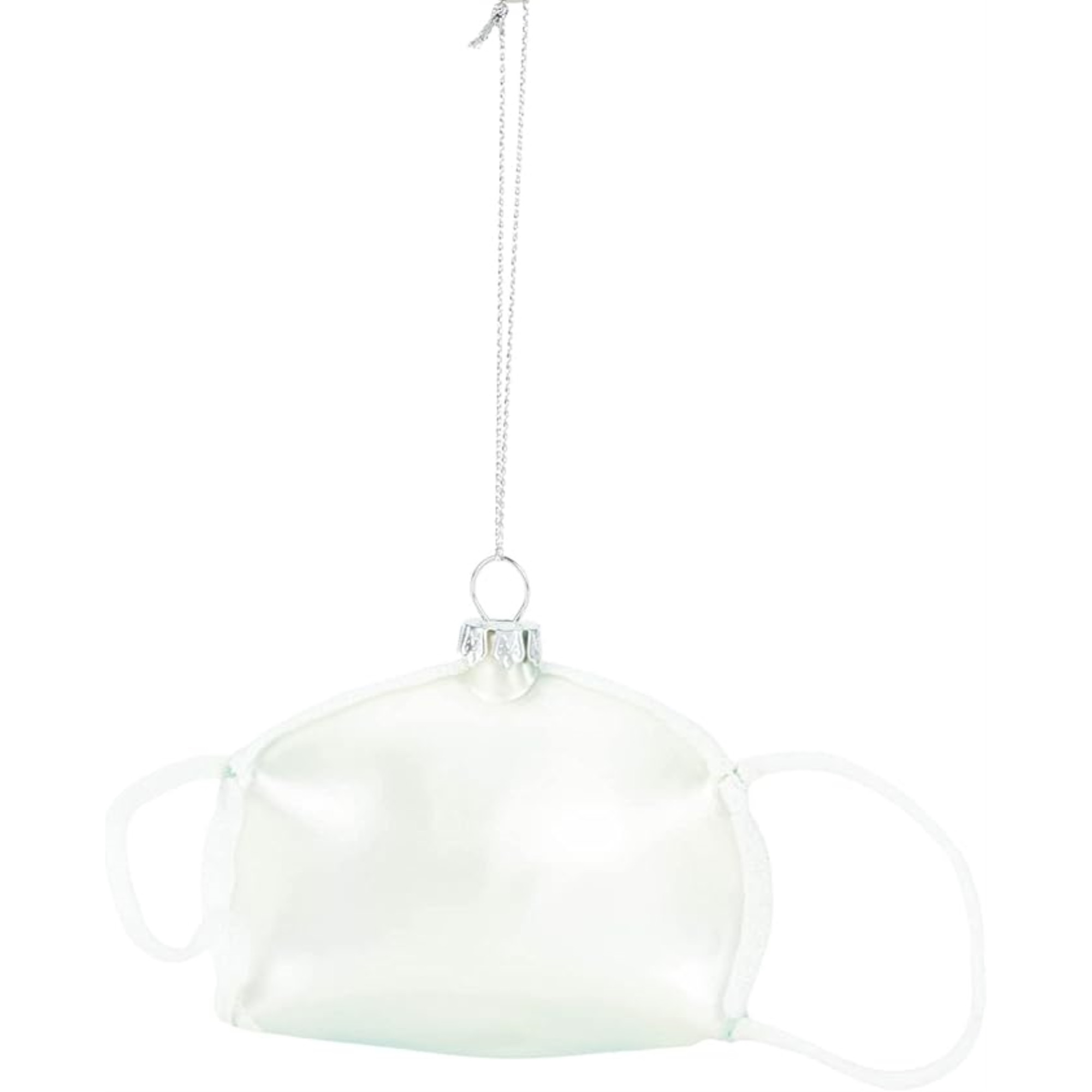 Kurt Adler Glass Ornament for Christmas Tree, Face Mask