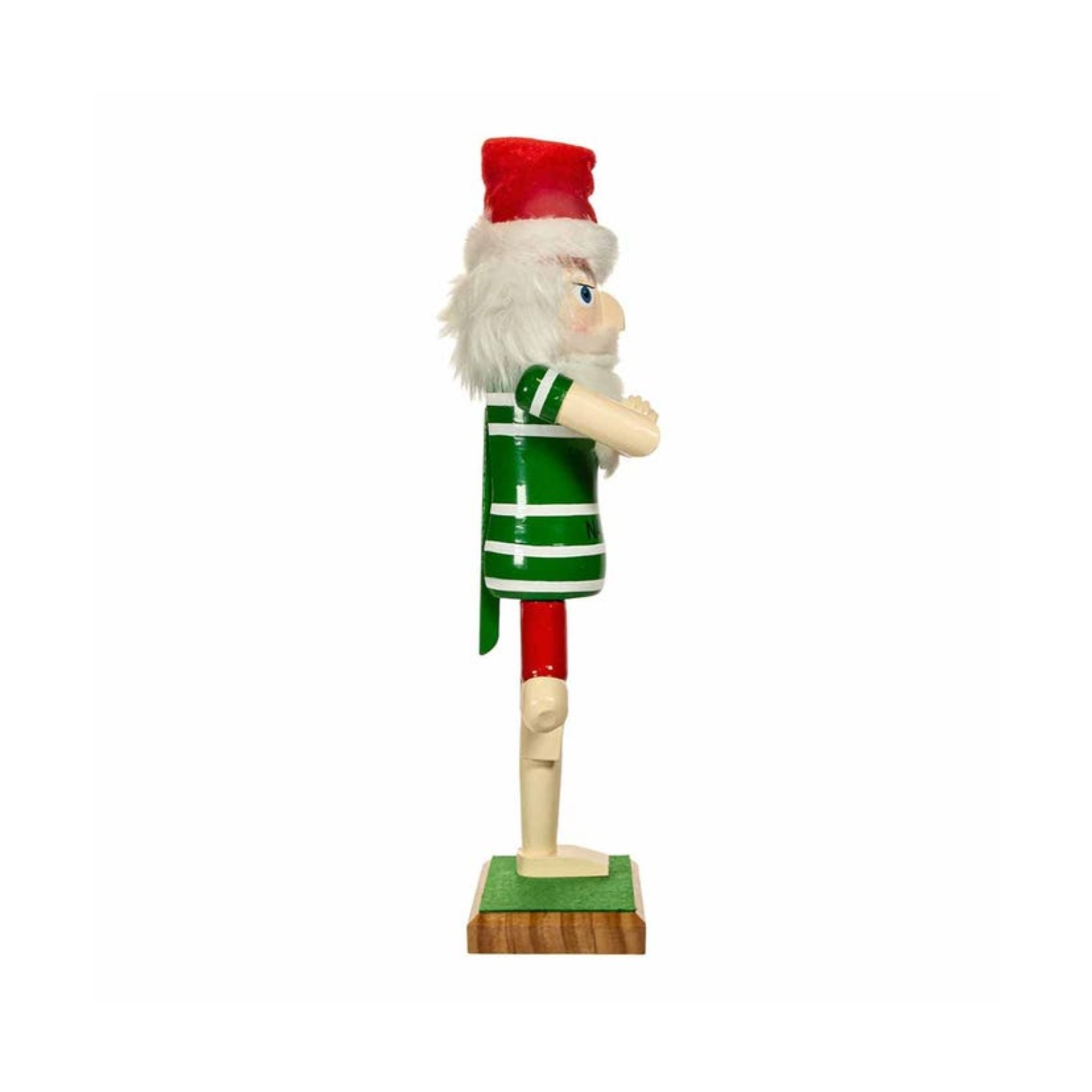 Kurt Adler Wood Yoga Santa Nutcracker, 15"