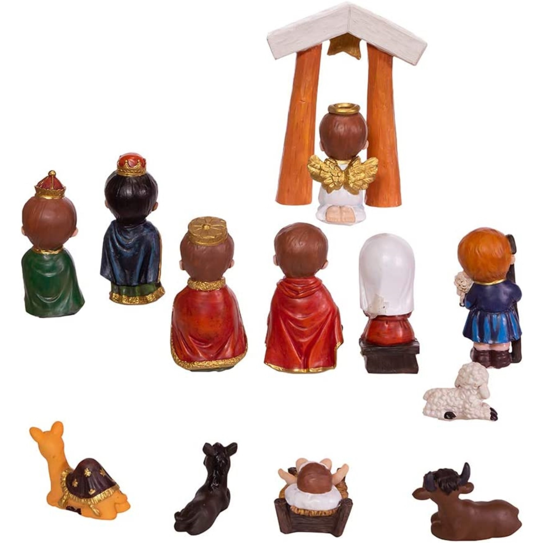 Kurt Adler Children's Christmas Decoration, Nativity Scene, 13-Piece Set