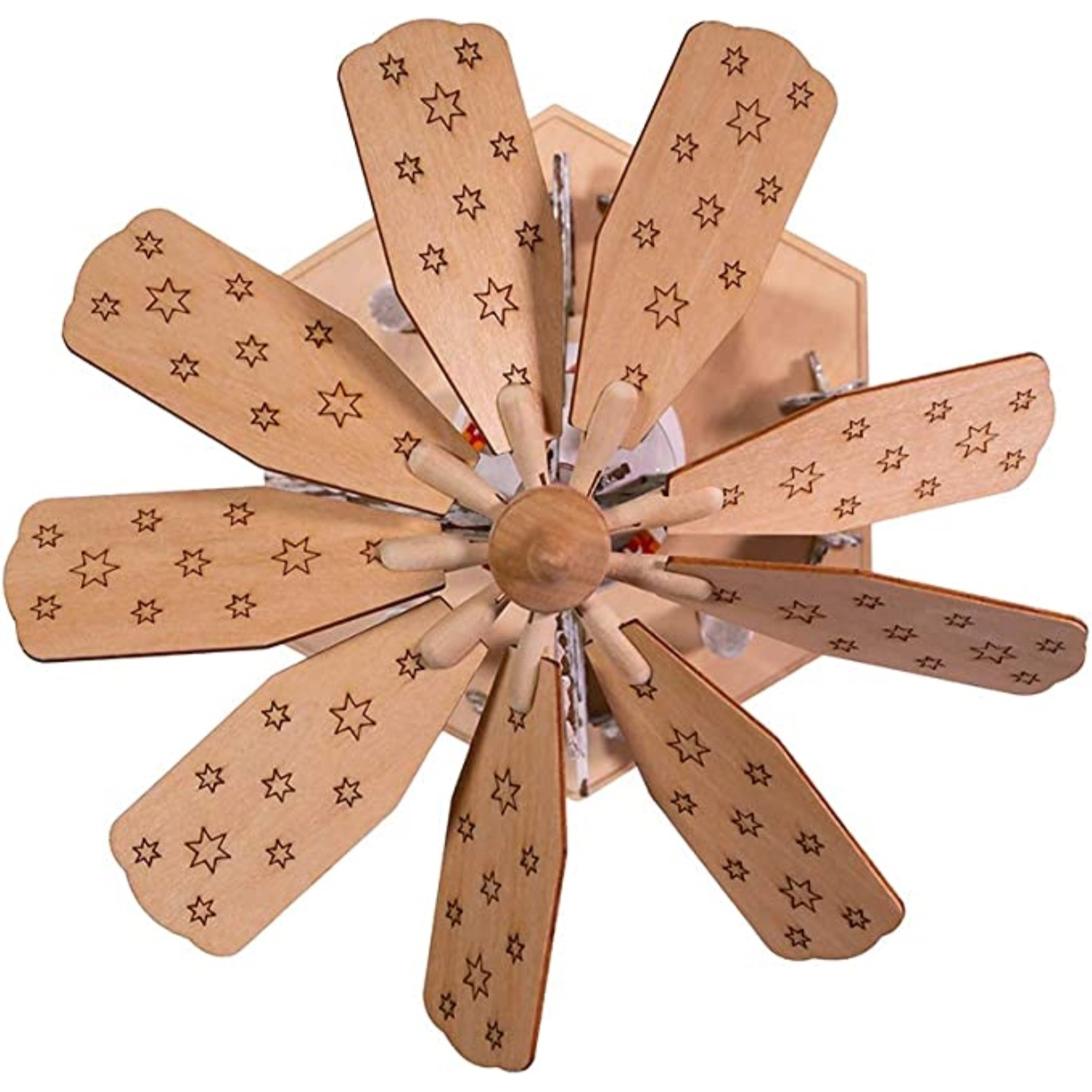 Kurt Adler Battery-Operated Musical LED Christmas Tree Windmill Scene, 11"