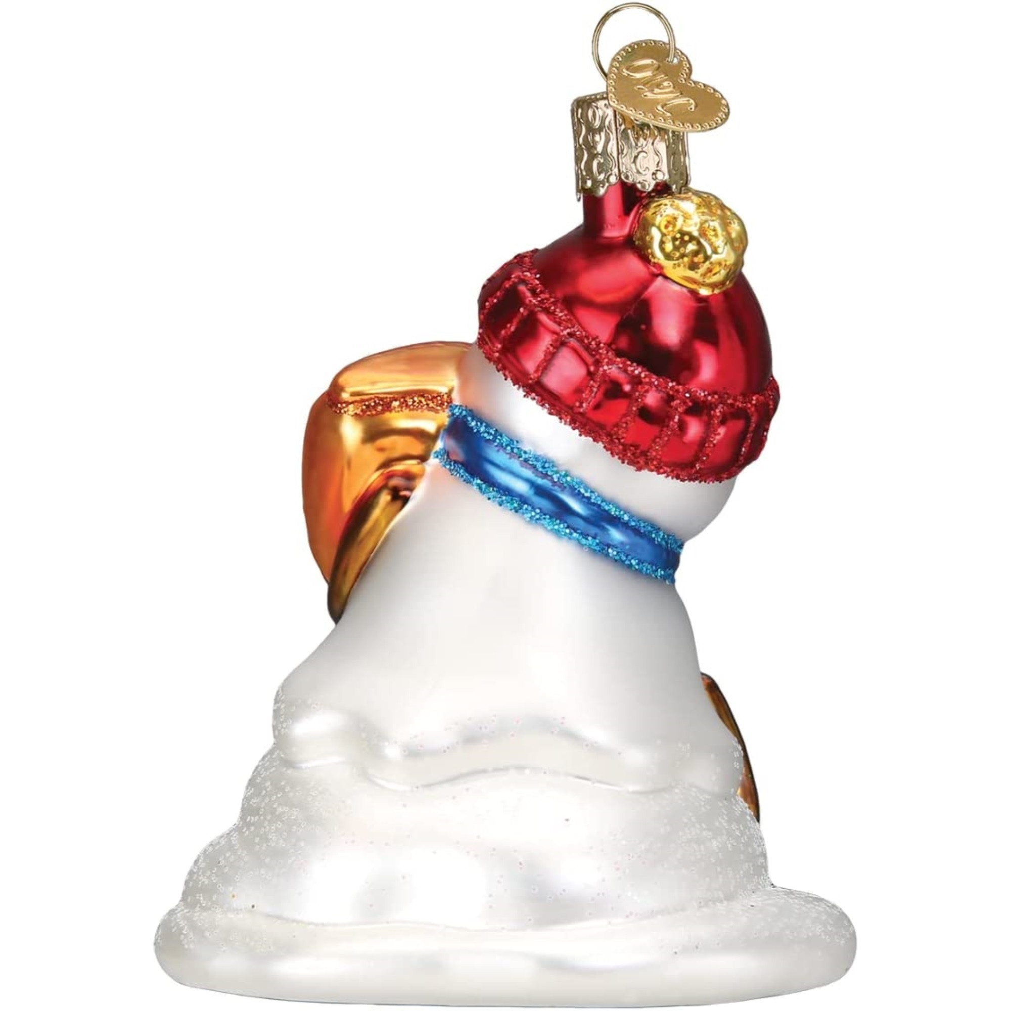 Old World Christmas Glass Blown Ornament for Christmas Tree, Flamin Hot Cheetos Snowman