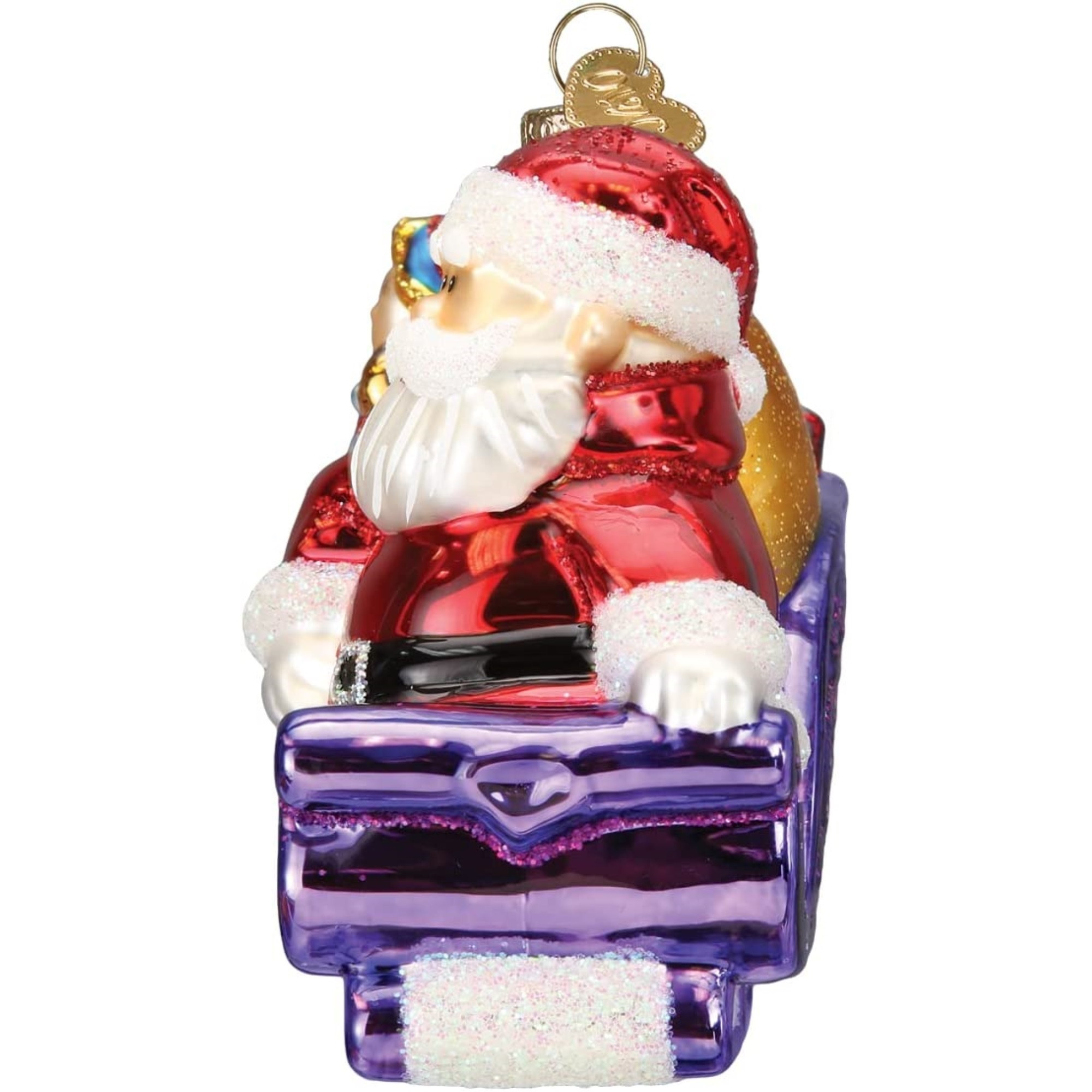 Old World Christmas Blown Glass Ornament for Christmas Tree, Santa and Friends