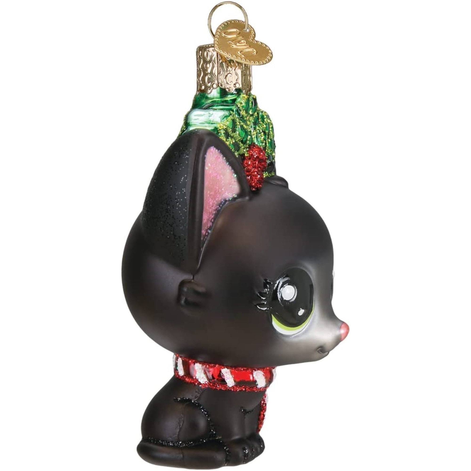 Old World Christmas Blown Glass Ornament for Christmas Tree, Littlest Pet Shop Jade