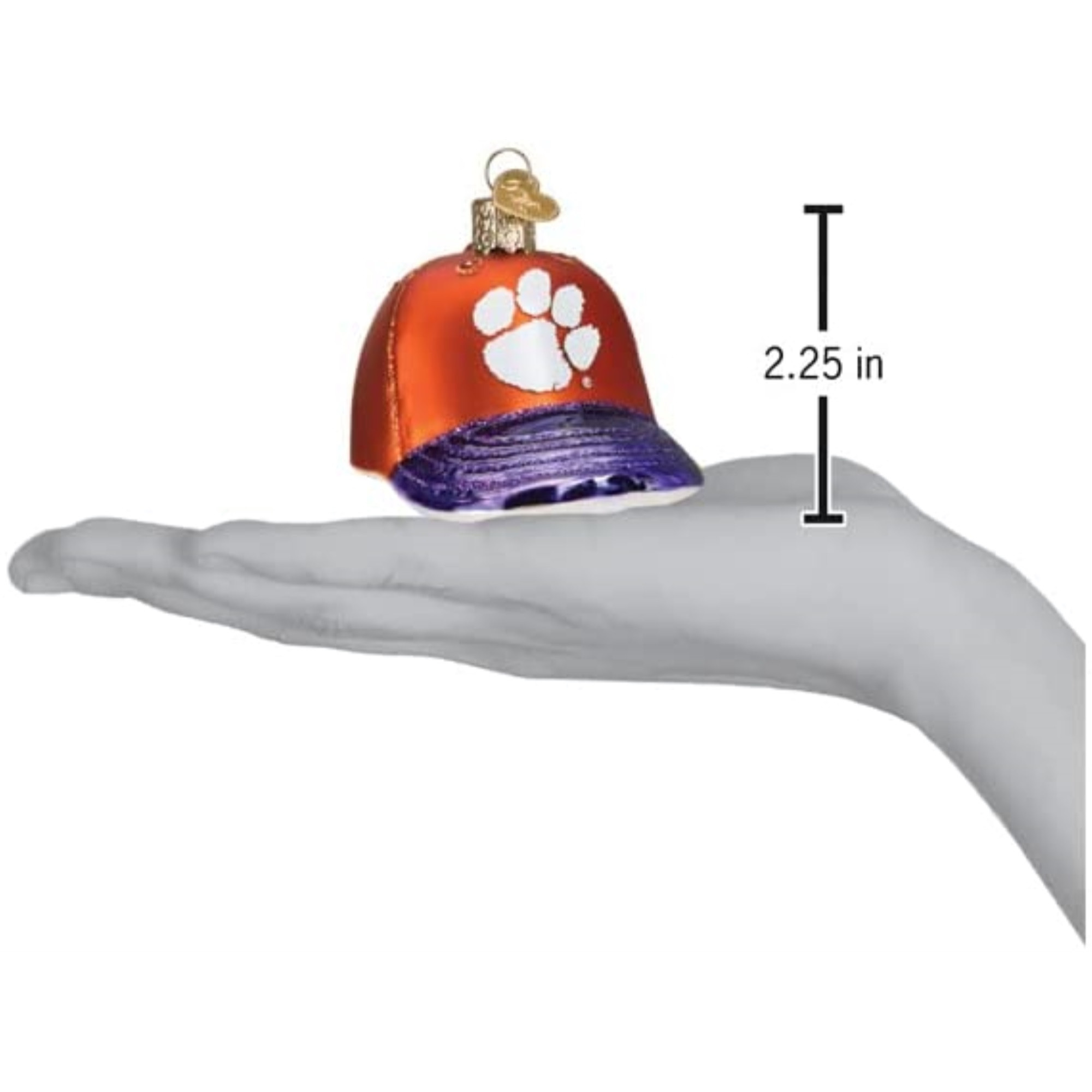 Old World Christmas Hanging Glass Tree Ornament, Clemson Baseball Cap