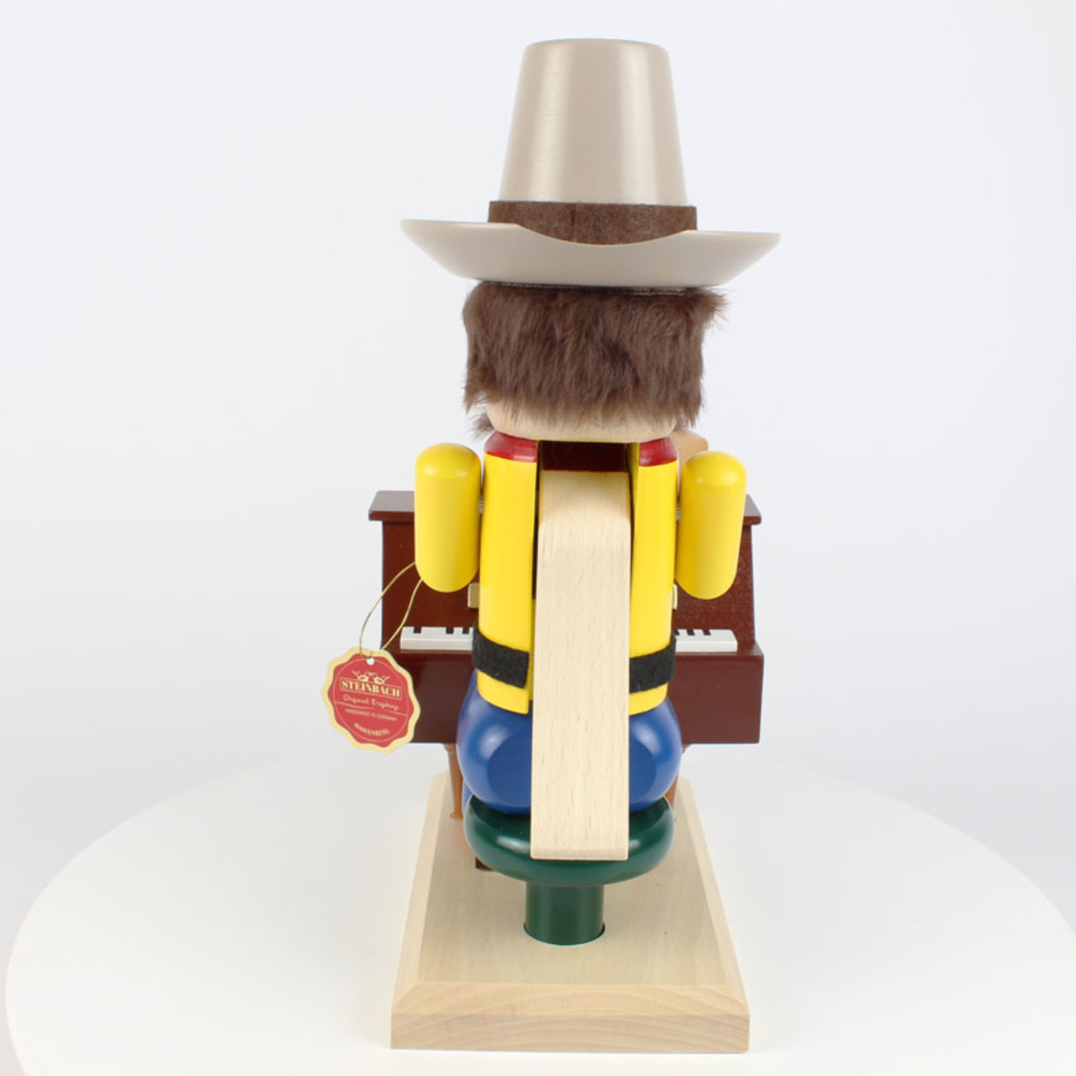 Kurt Adler Steinbach Wooden Chubby Nutcracker, Musical Texan, 12"