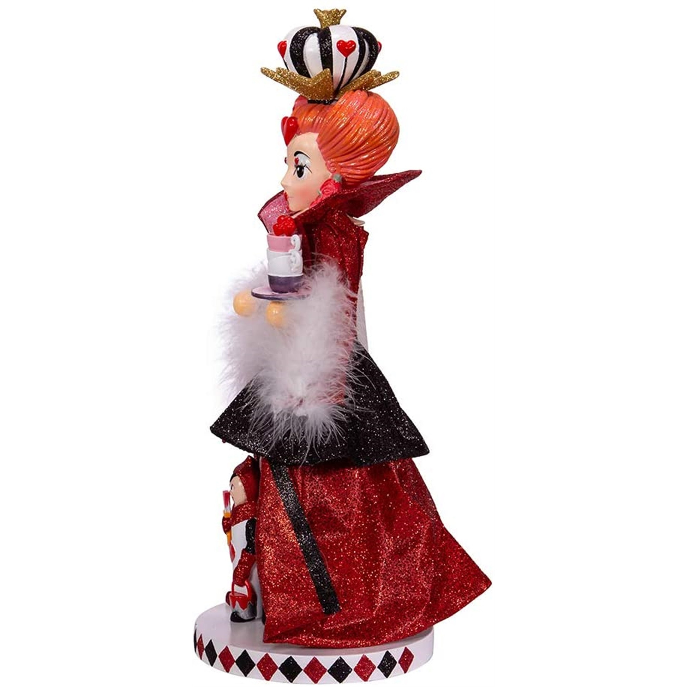 Kurt Adler Hollywood Nutcracker Collection, Queen of Hearts Nutcracker, 17.5"
