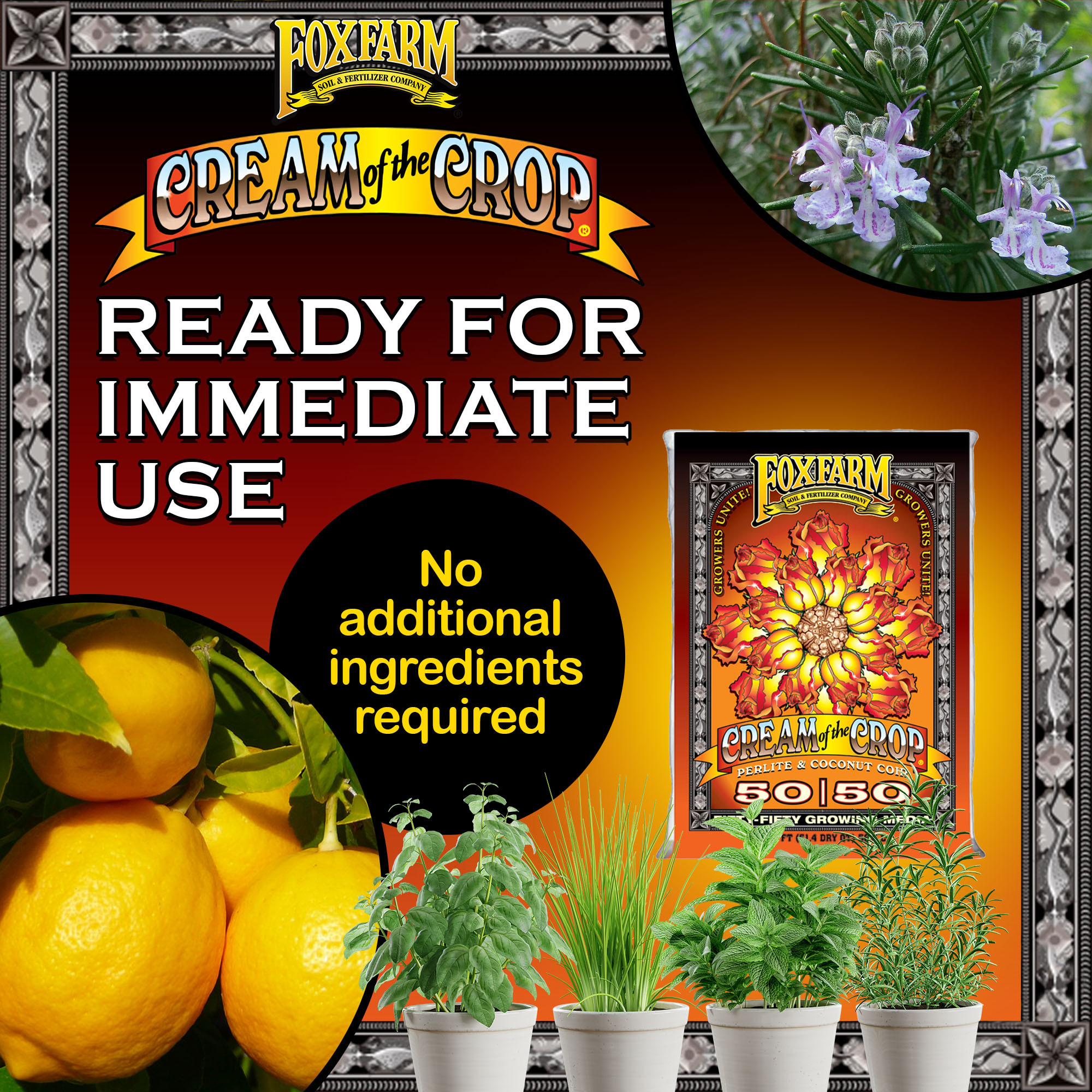 FoxFarm Cream of the Crop 50/50 Growing Media with Perlite and