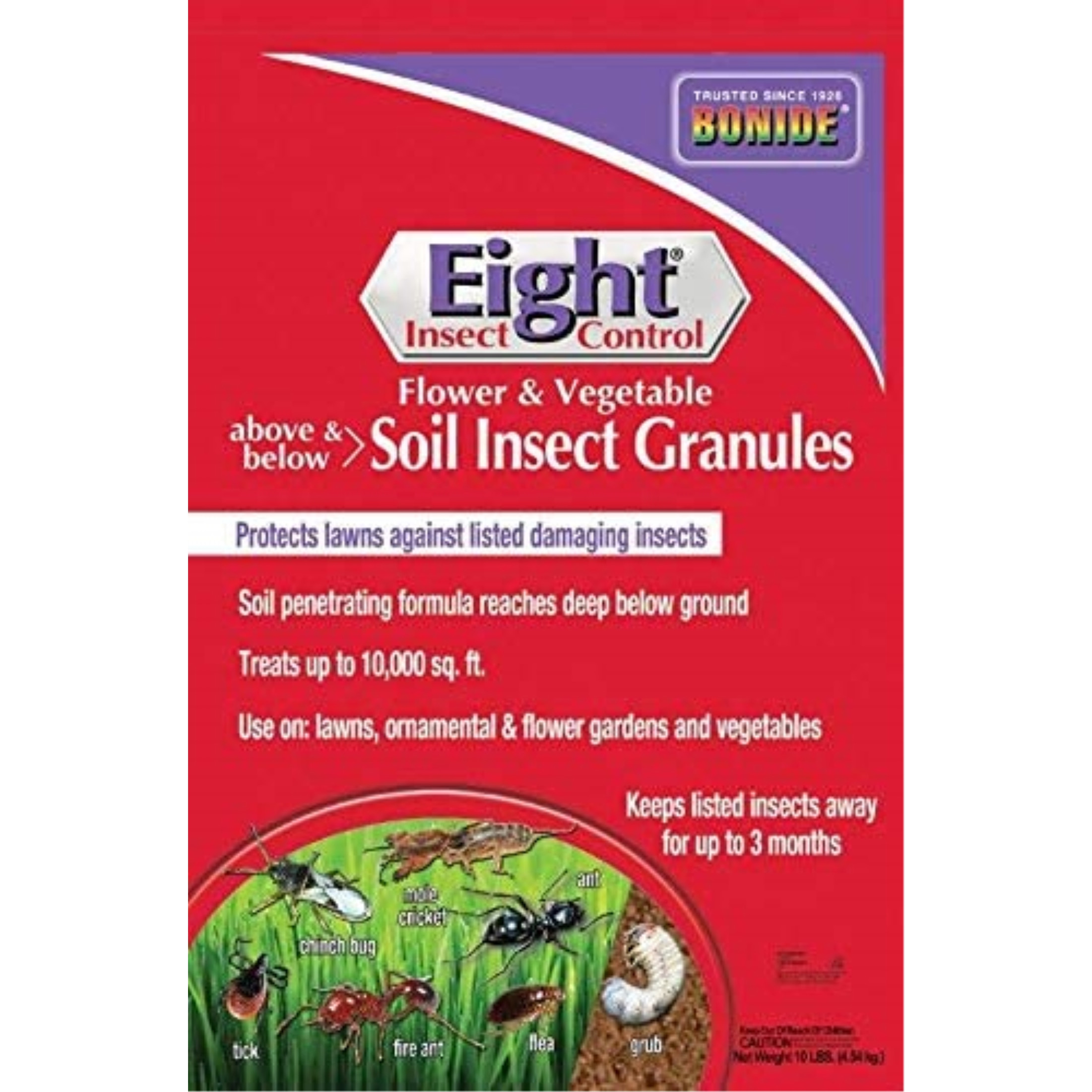 Bonide Eight Insect Control Soil Granules, 10 lbs.