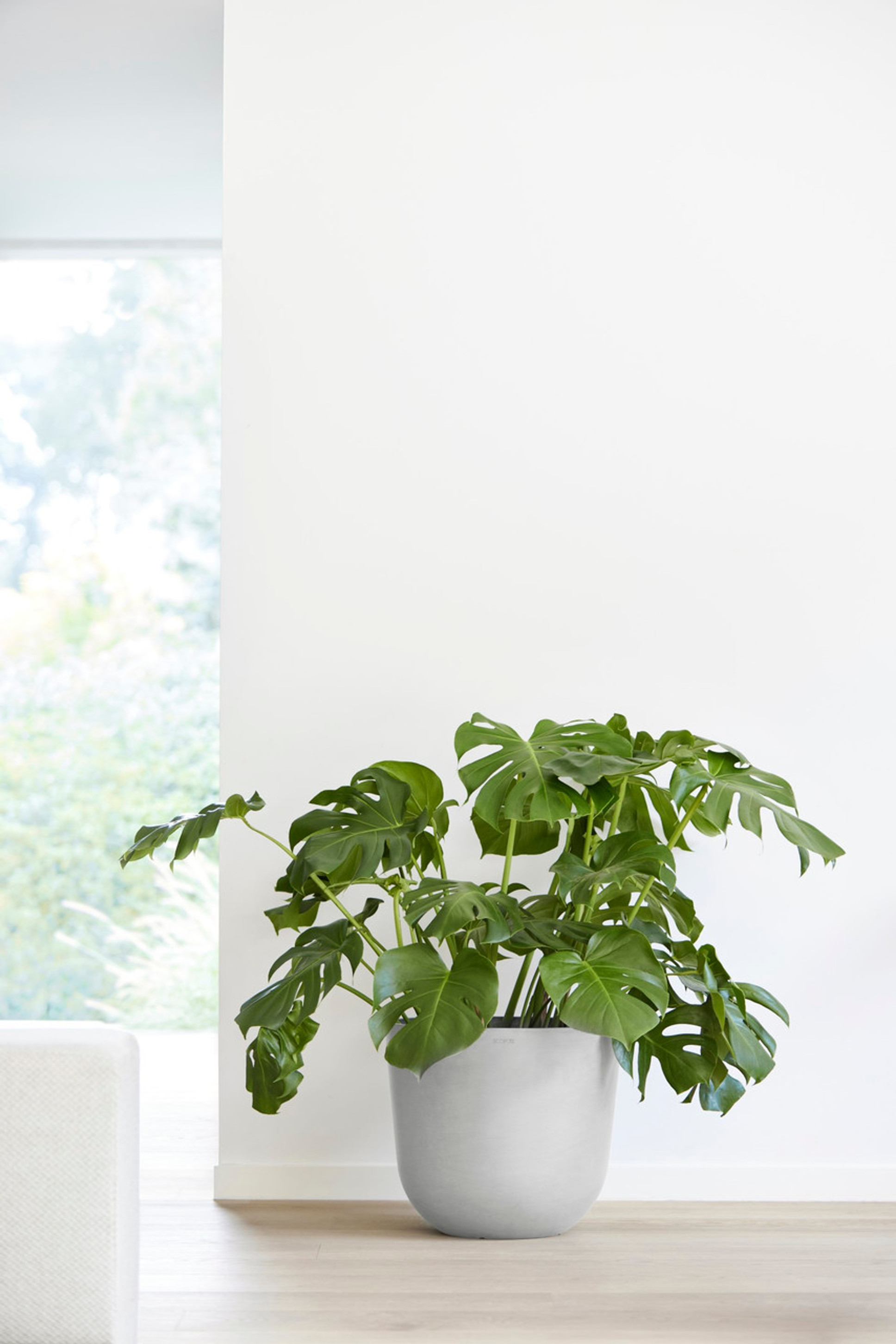 EcoPots Oslo Durable Indoor/Outdoor Modern Recycled Standard Plastic Planter Flower Pot