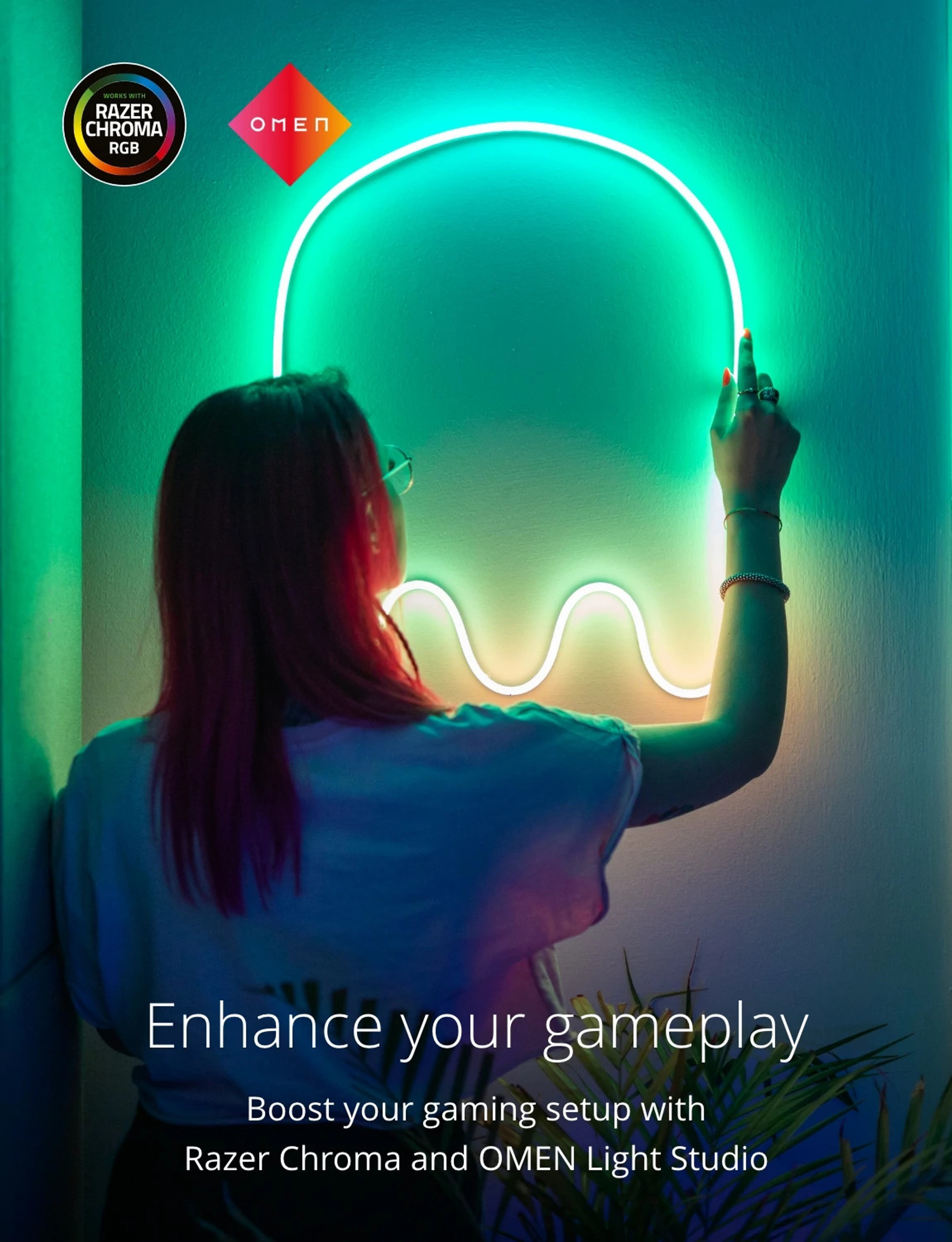 Twinkly Flex App-Controlled Flexible Light Tube with RGB (16 Million Colors) LEDs, White Wire