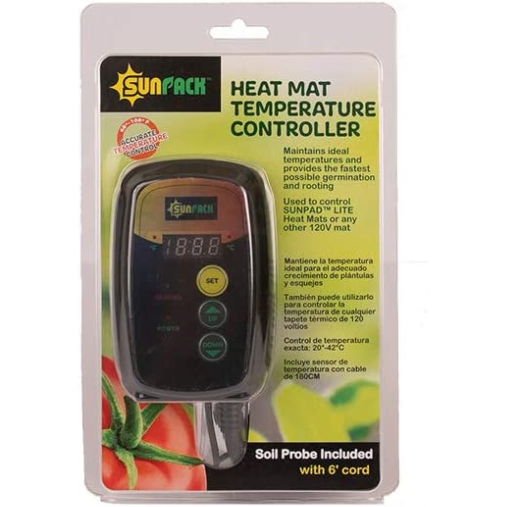 SUNPACK Digital Heat Mat Temperature Controller, Black