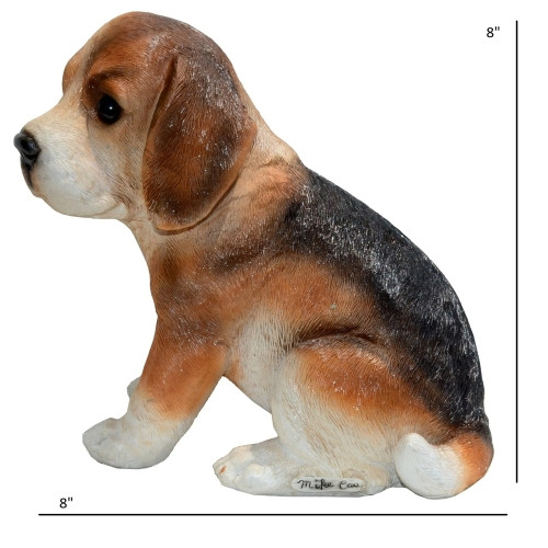 Michael Carr Designs Puppy Love Collection, Outdoor Resin Statue Figurine — Nosey Beagle, 8"