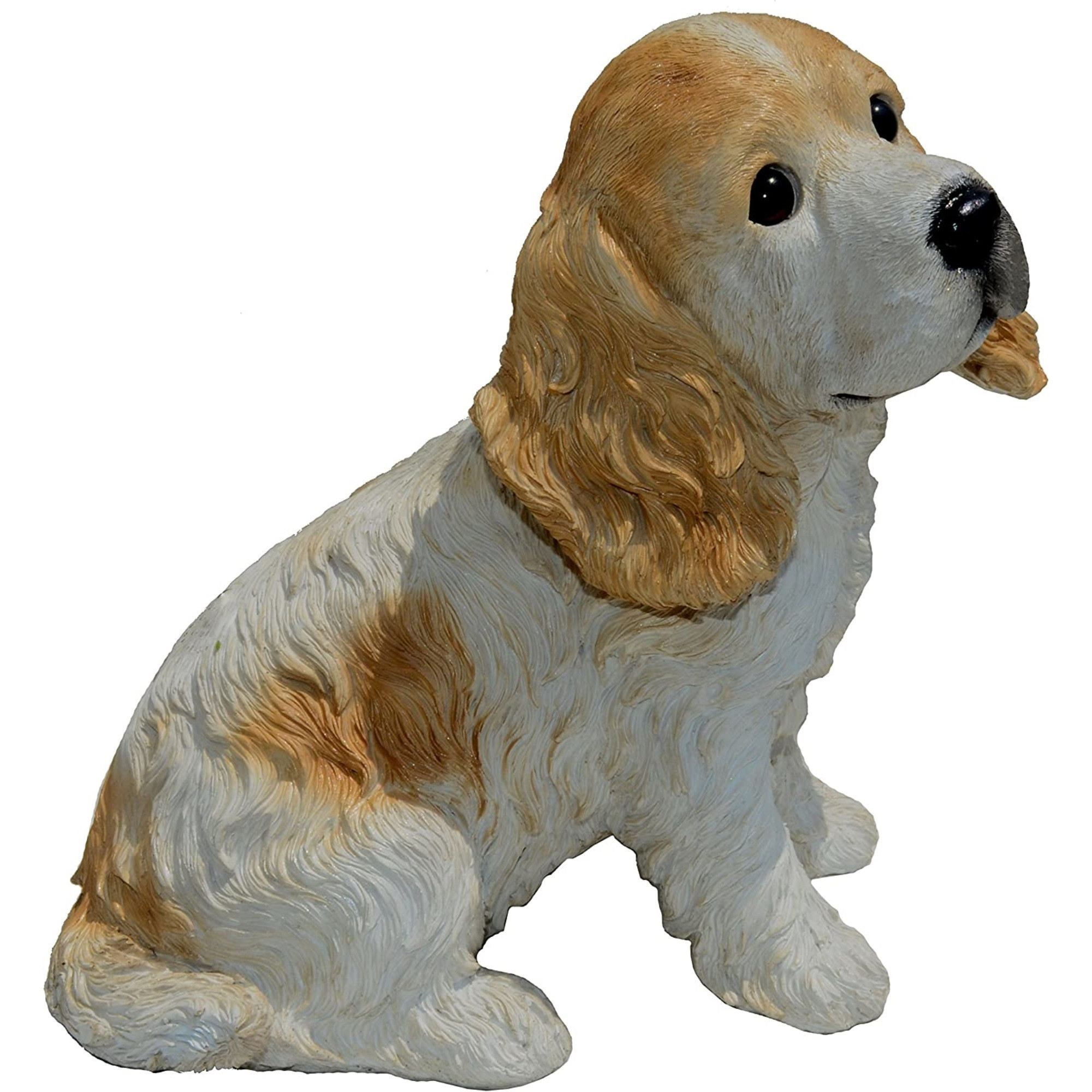 Michael Carr Designs Diva Outdoor Figurine — Buffy Cocker Spaniel Puppy, 10"