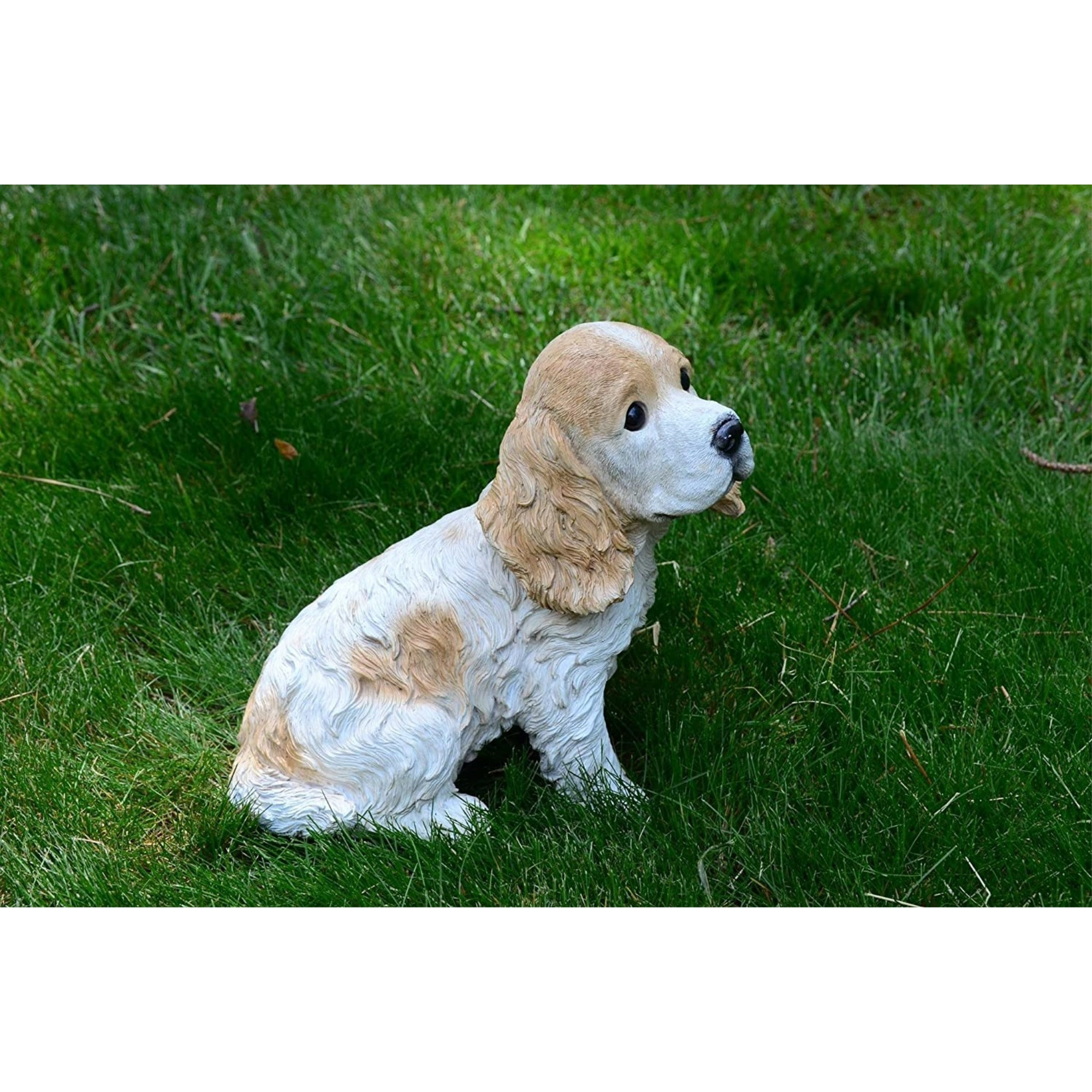 Michael Carr Designs Diva Outdoor Figurine — Buffy Cocker Spaniel Puppy, 10"