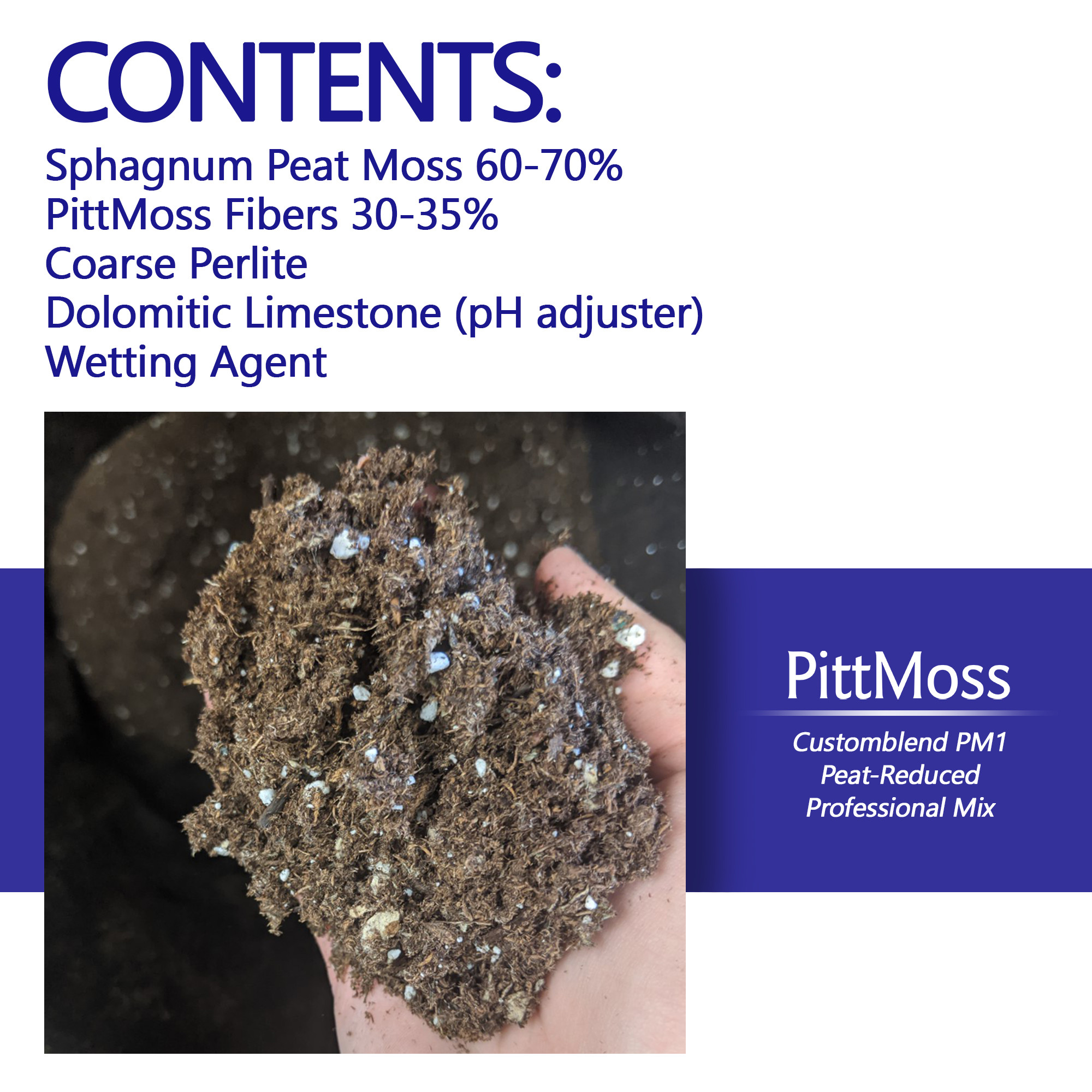 PittMoss PM1 Reduced Peat Professional Growing Mix with Perlite, 2.8 cu ft