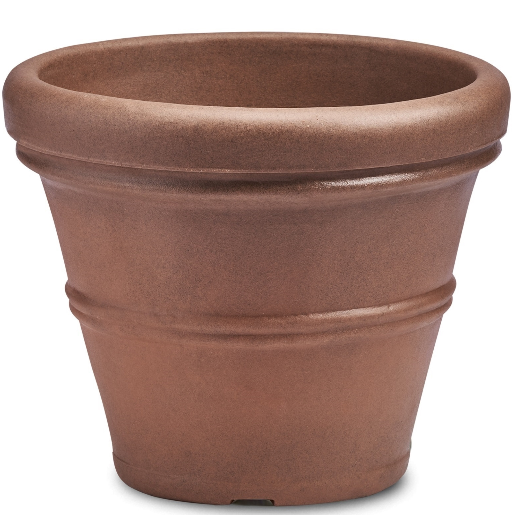 Crescent Garden Brunello Classic Rolled-Rim Plant Pot