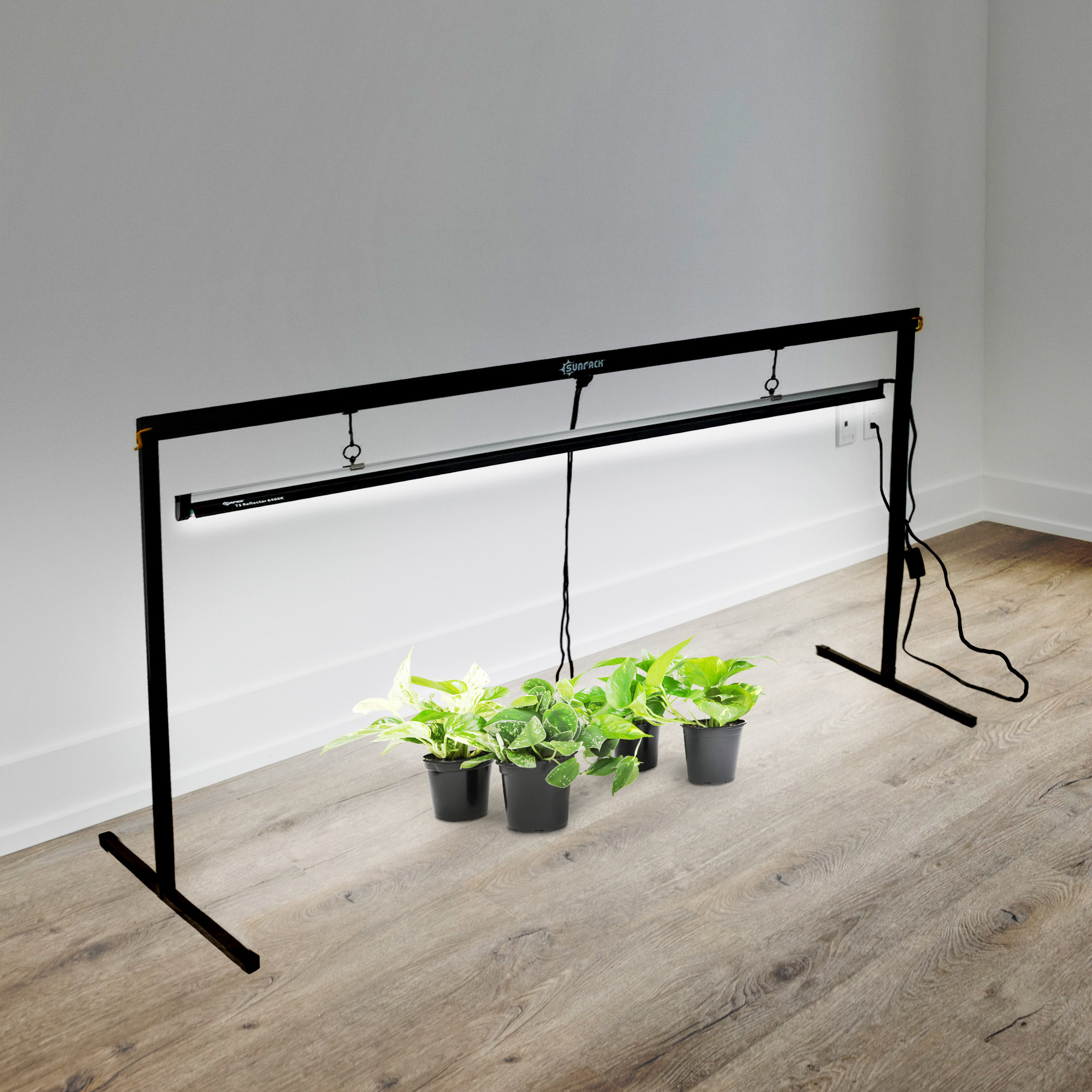 SUNPACK Metal Grow Light Stand with T5 Light System, 48"
