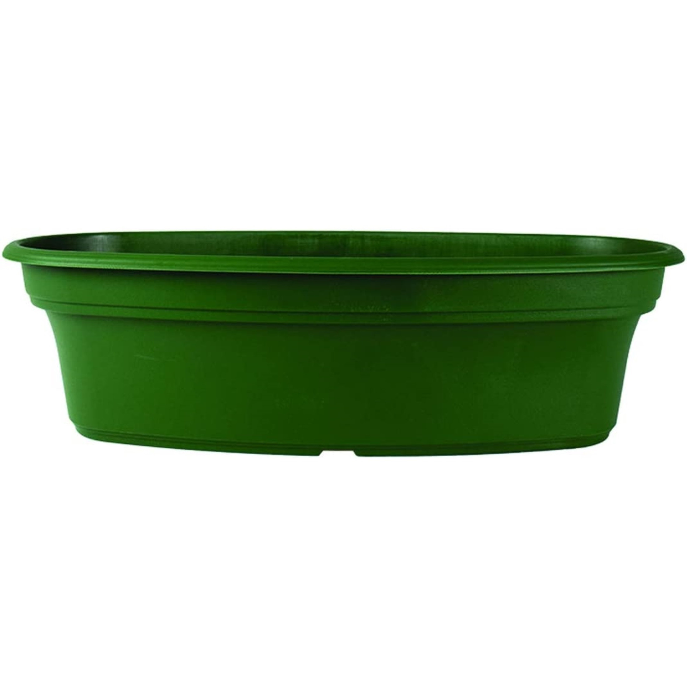 The HC Companies Panterra Oval Decorative Plastic Indoor/Outdoor Planter. Green, 12"