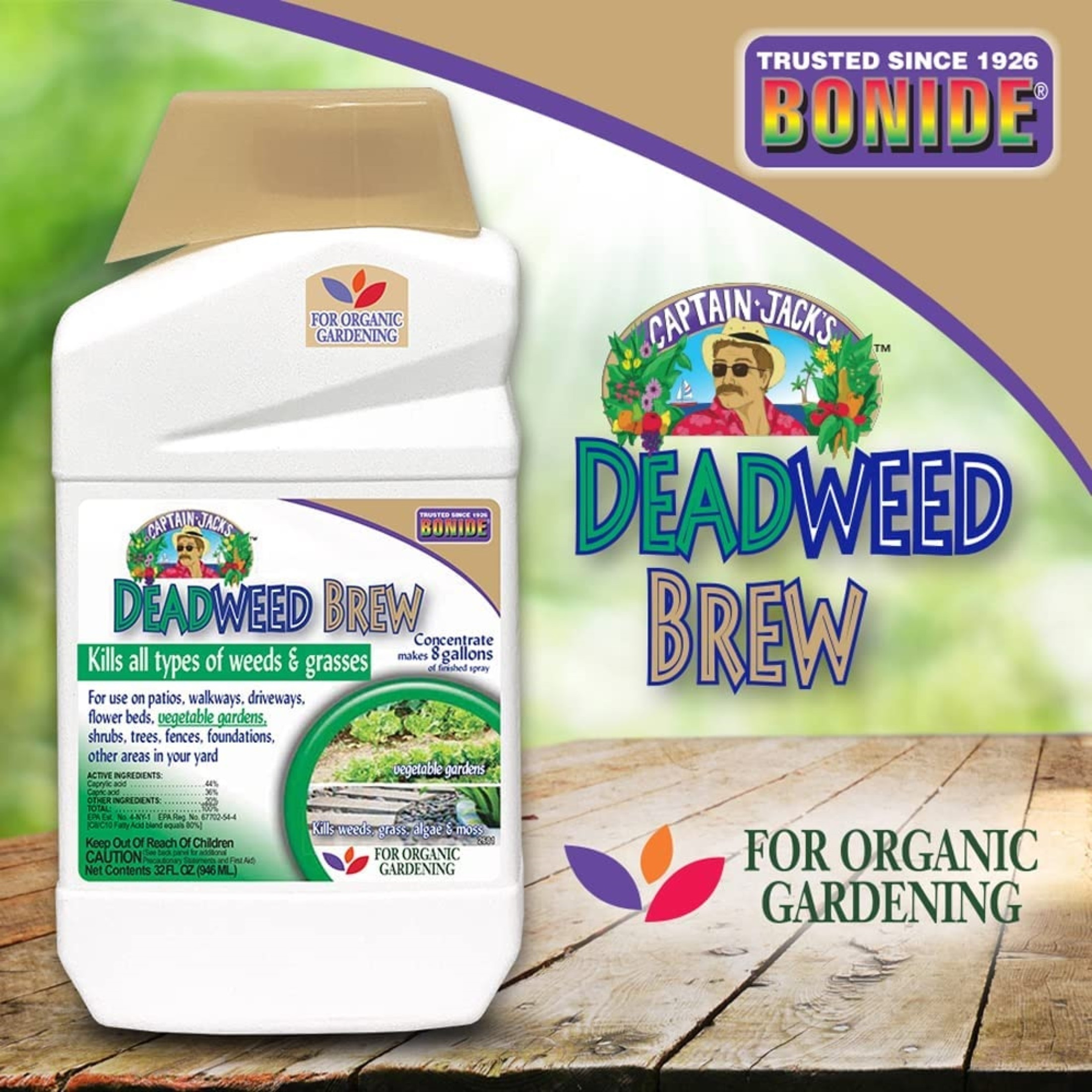 Bonide Captain Jack Deadweed Brew Weed & Grass Killer, Concentrate, 32oz