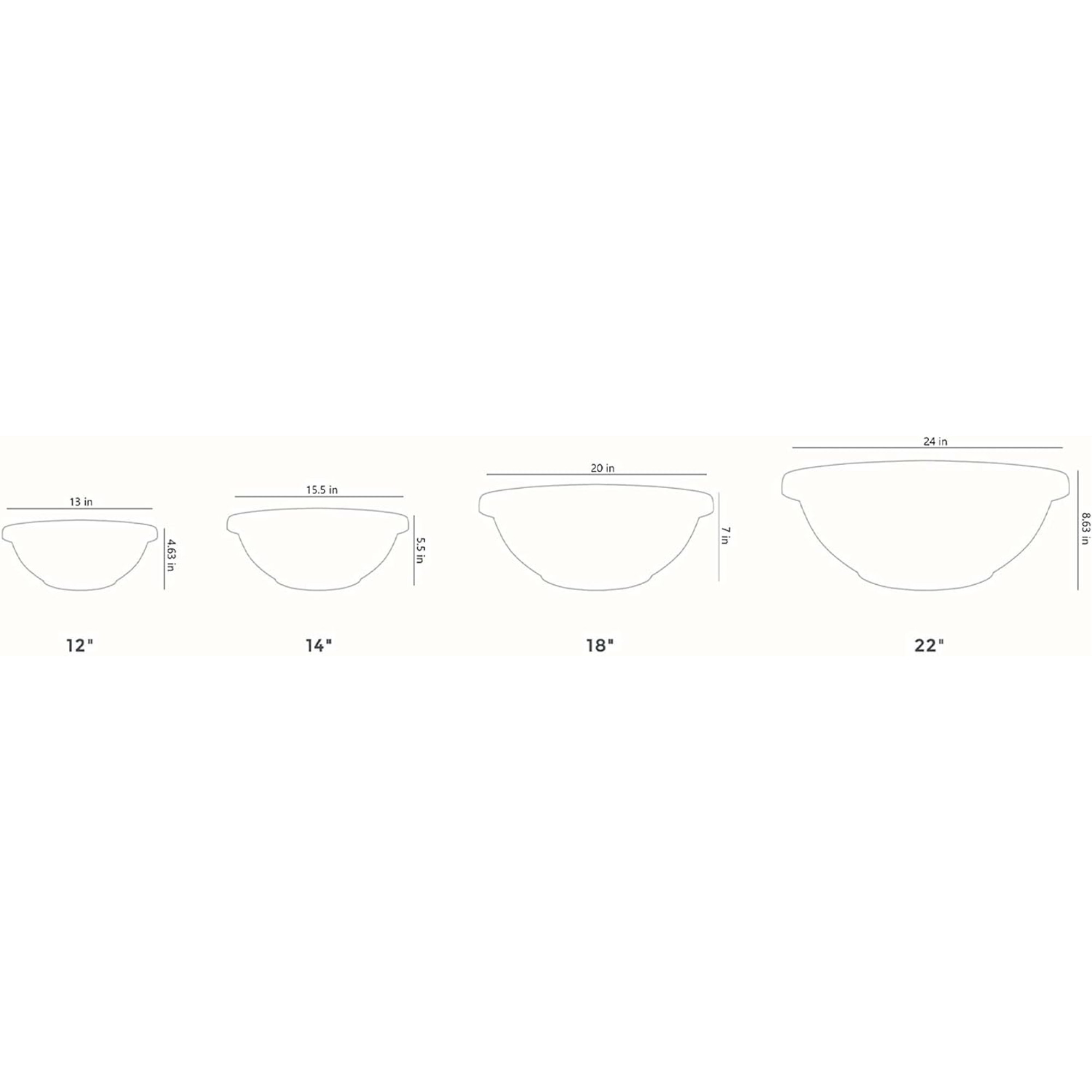 The HC Companies Garden Bowl, Chocolate, 14-Inch