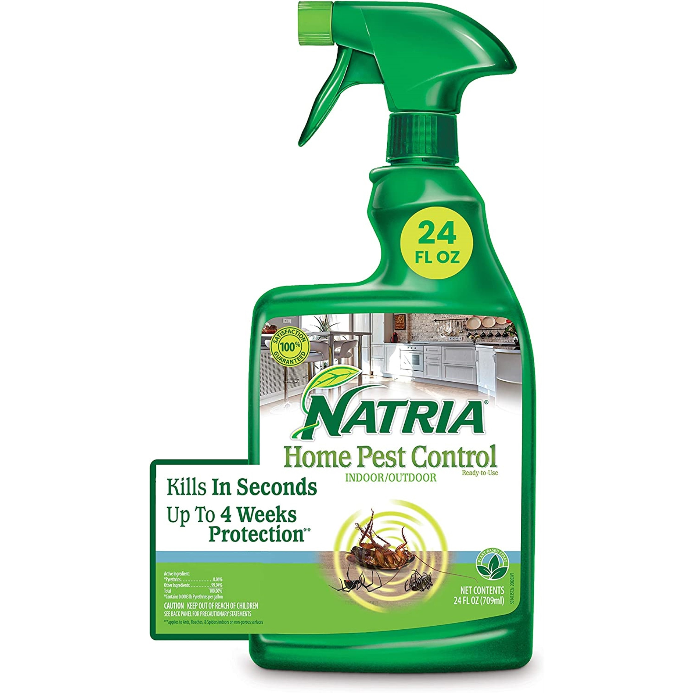 Natria Home Pest Control Bug Killer for Indoor /Outdoor, Ready-to-Use, 24 oz