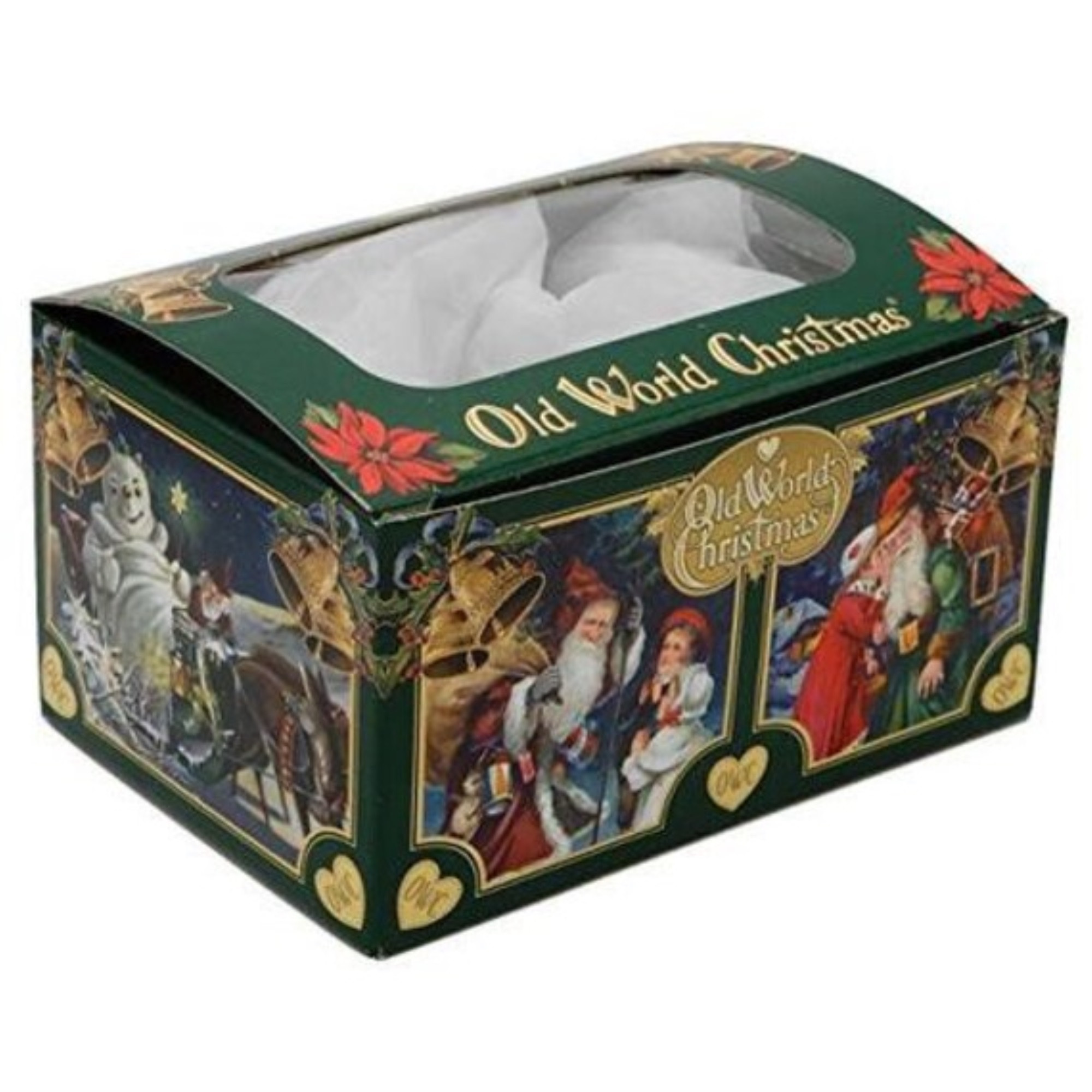 Old World Christmas Blown Glass Ornament for Christmas Tree, Red Buddha