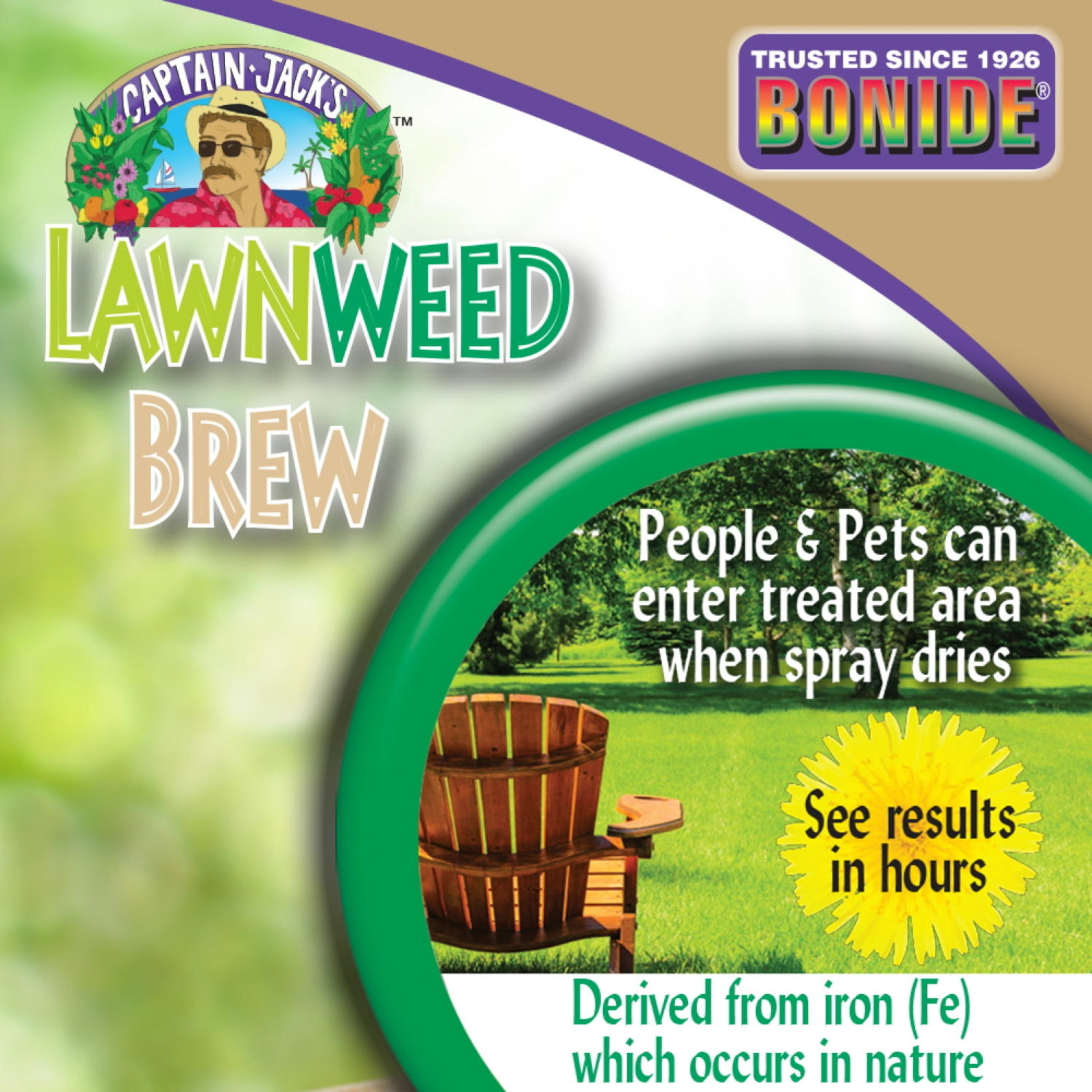 Bonide Captain Jack LawnWeed Brew for Weed Control, RTU Trigger Spray, 32 oz