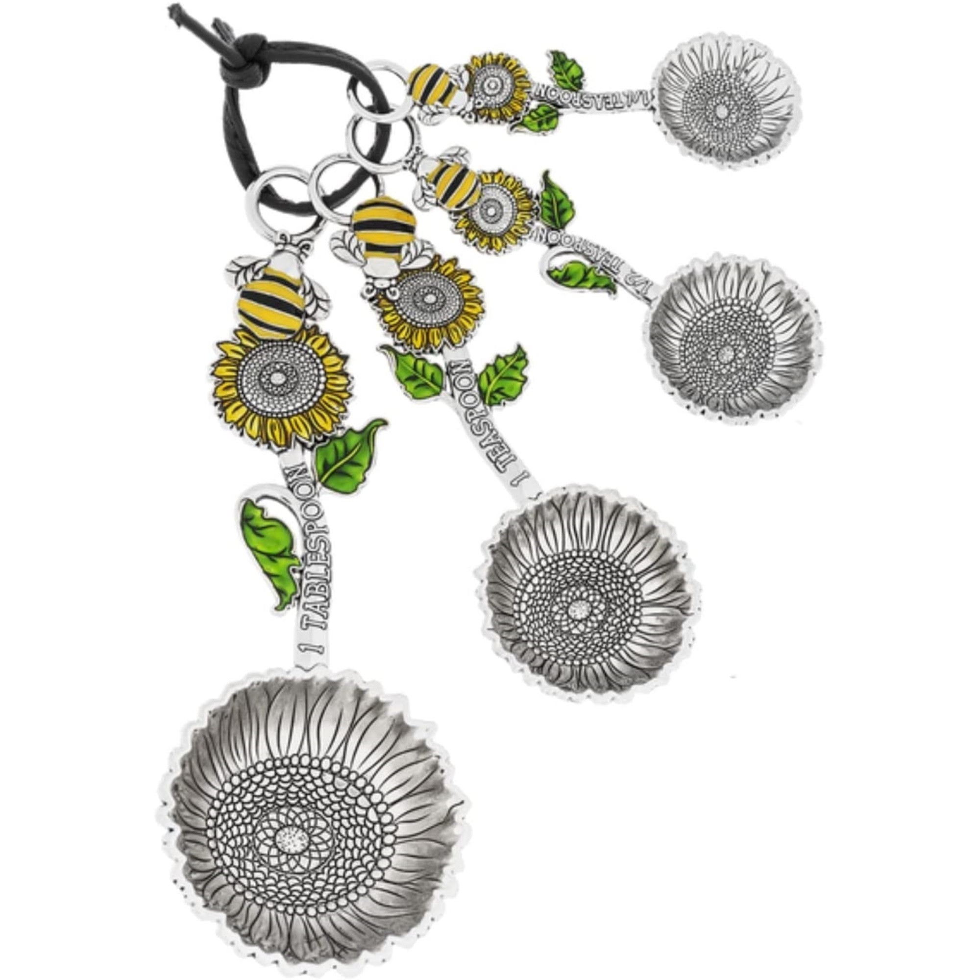 Ganz 4-Piece Zinc Alloy Measuring Spoon Set For Kitchen, Bumble Bees