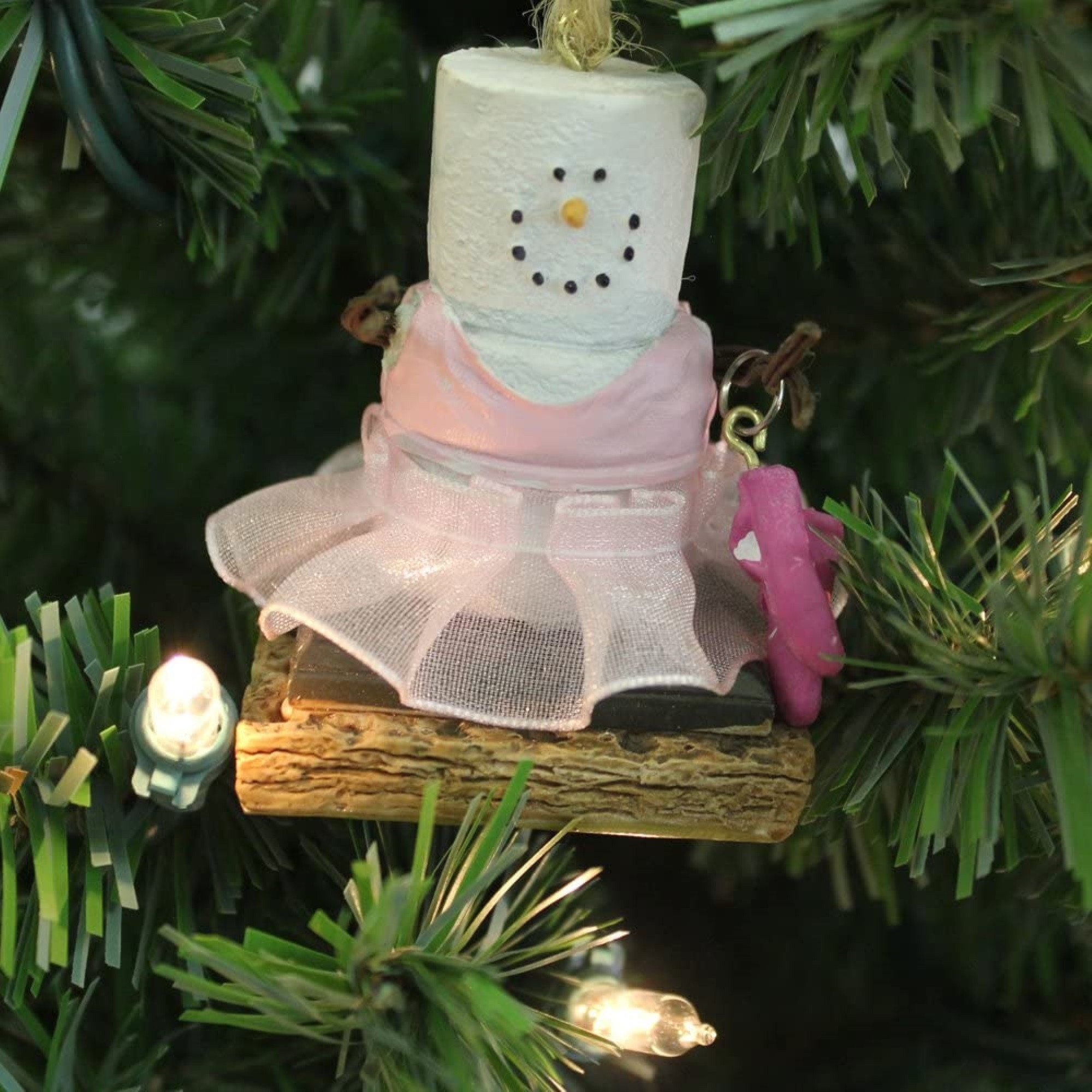 Ganz Hanging Resin S’mores Snowman Ornament for Christmas Tree, Ballerina Dancer
