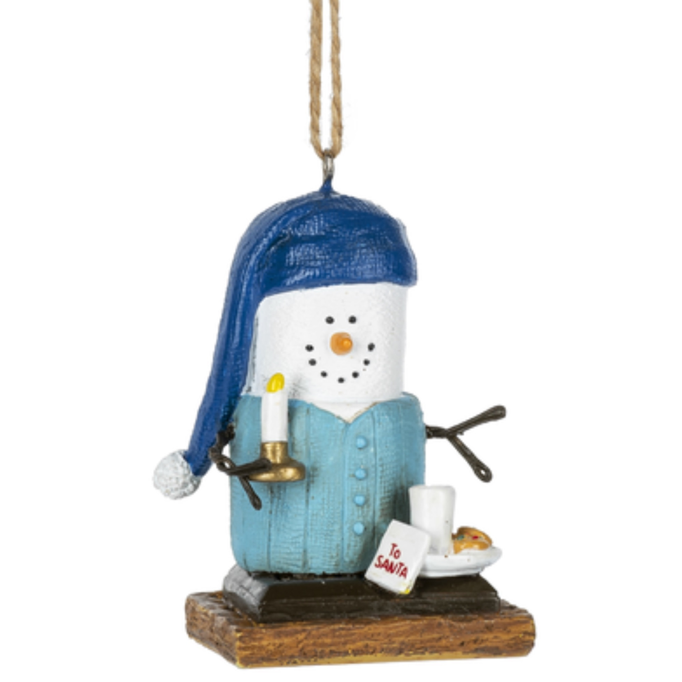 Ganz S'mores Resin Holiday Ornament, Cookies for Santa