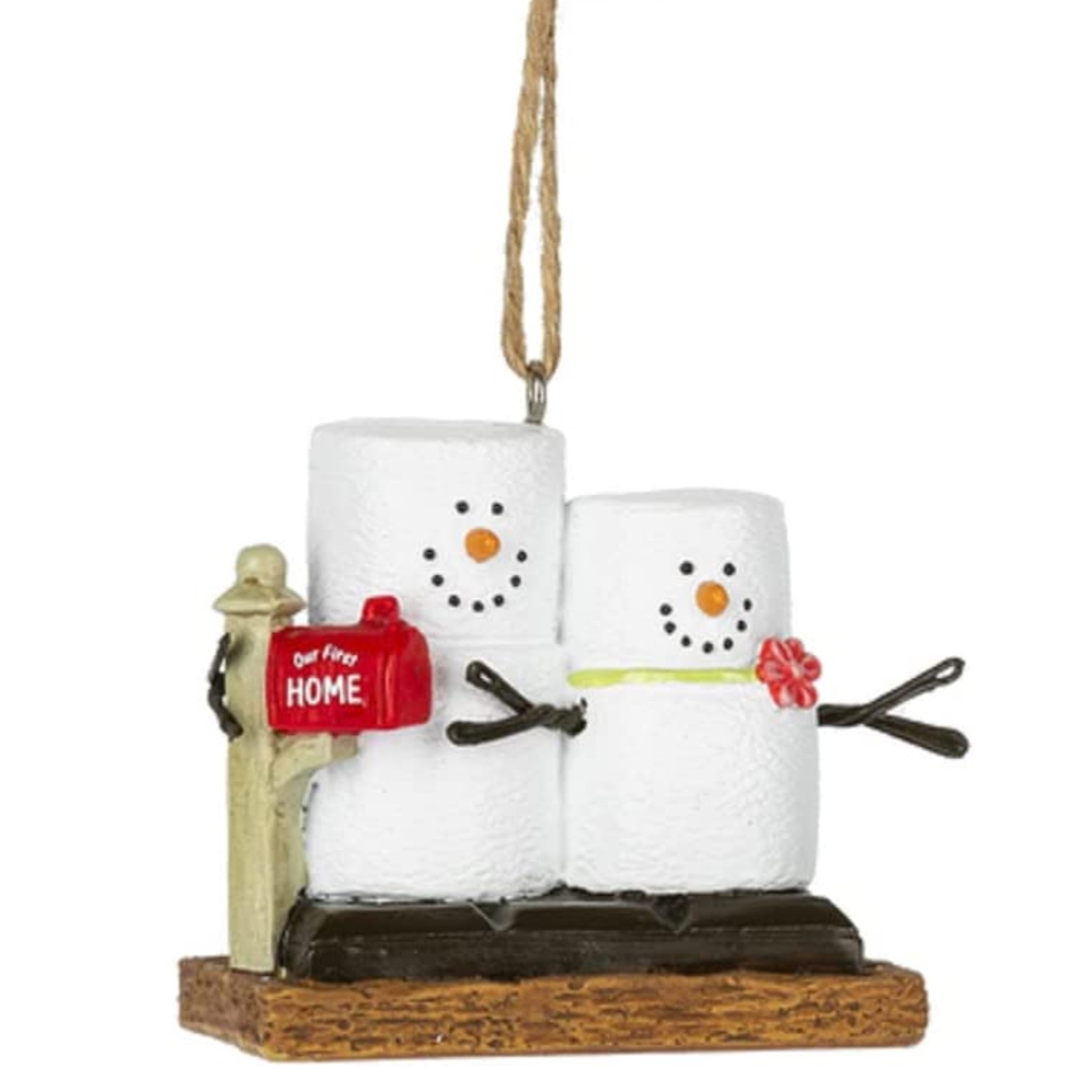 Ganz S'mores Resin Holiday Ornament, First Home Snowman