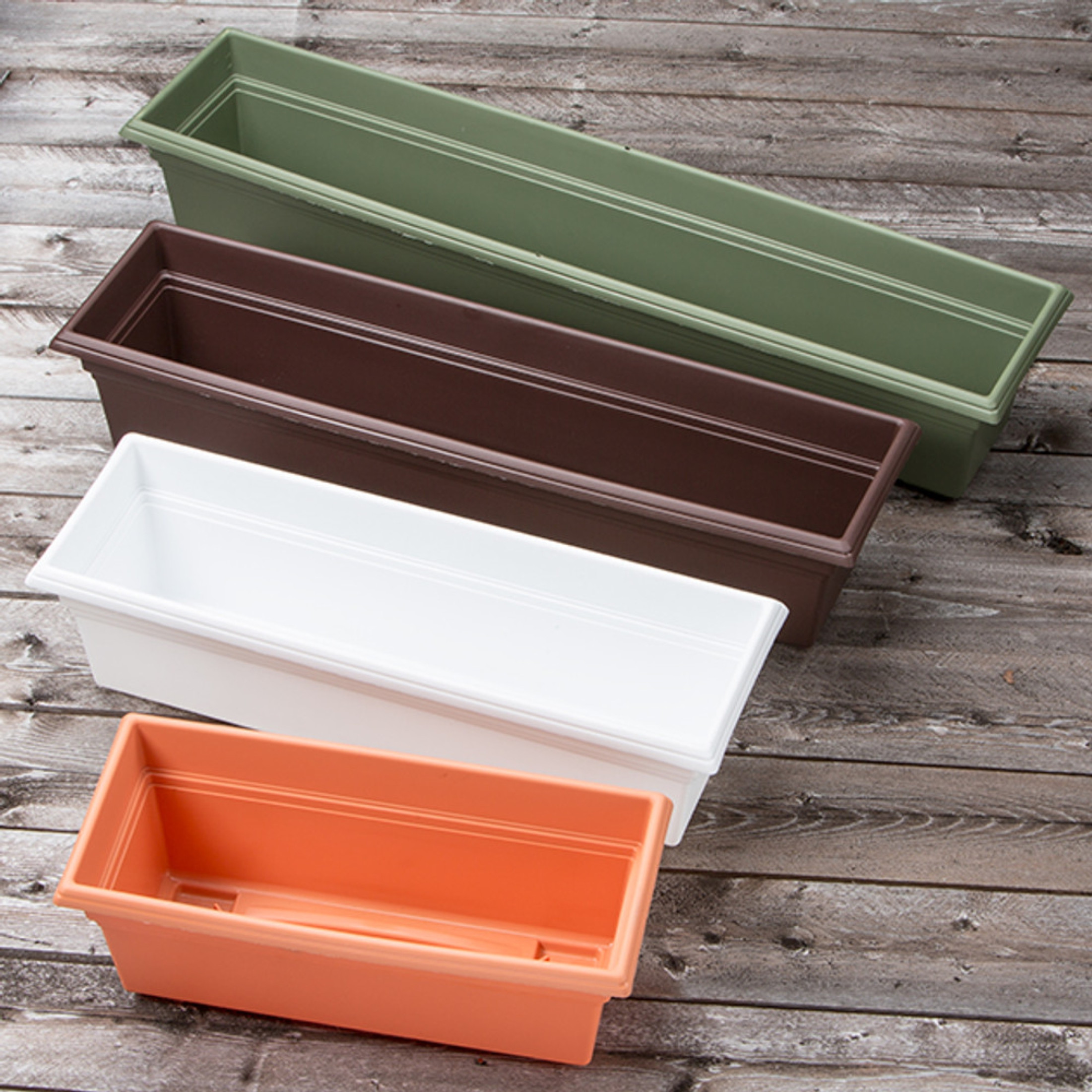 Novelty Plastic Countryside Flower Box Planter