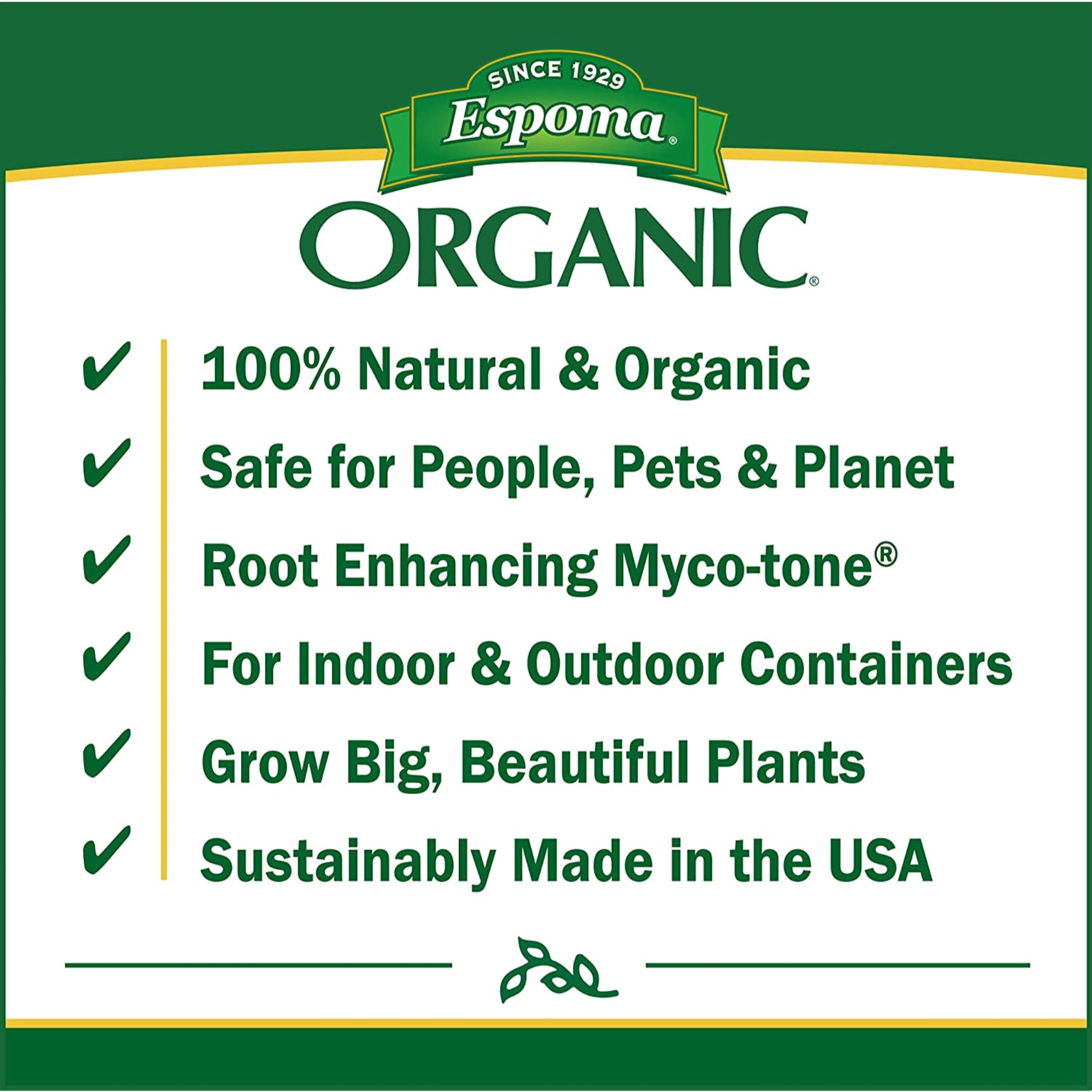 Espoma Organic Cactus Potting Soil Mix for Succulents, Palms & Citrus, for Organic Gardening, All Natural with Mycro-tone, Improves Aeration & Promotes Root Growth