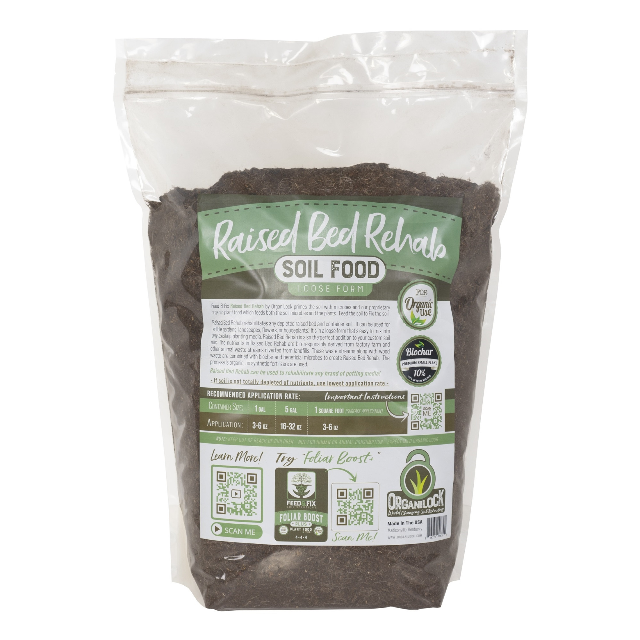 OrganiLock Raised Bed Rehab Potting Garden Soil For Growing