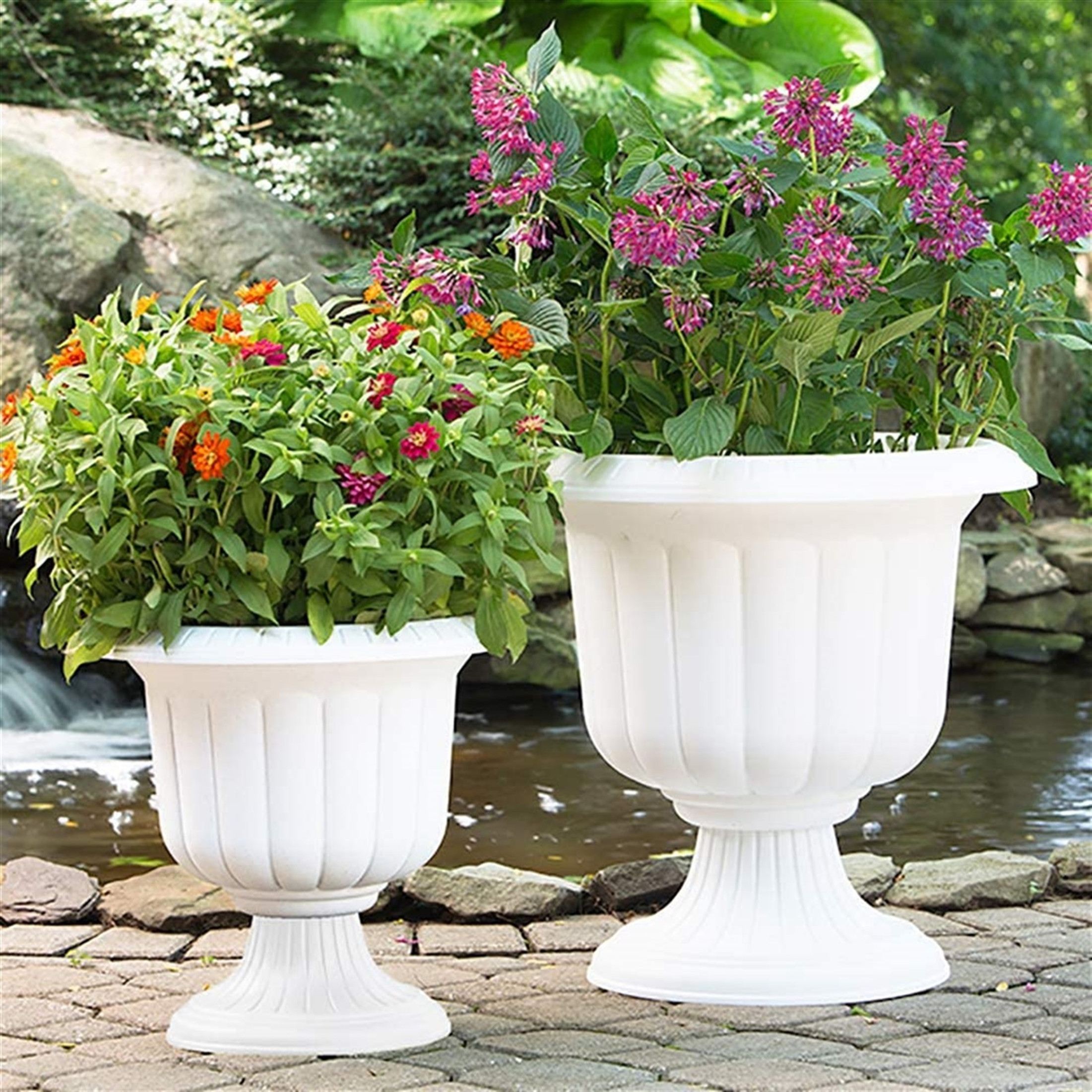 Novelty Classic Plastic Urn Garden Planter