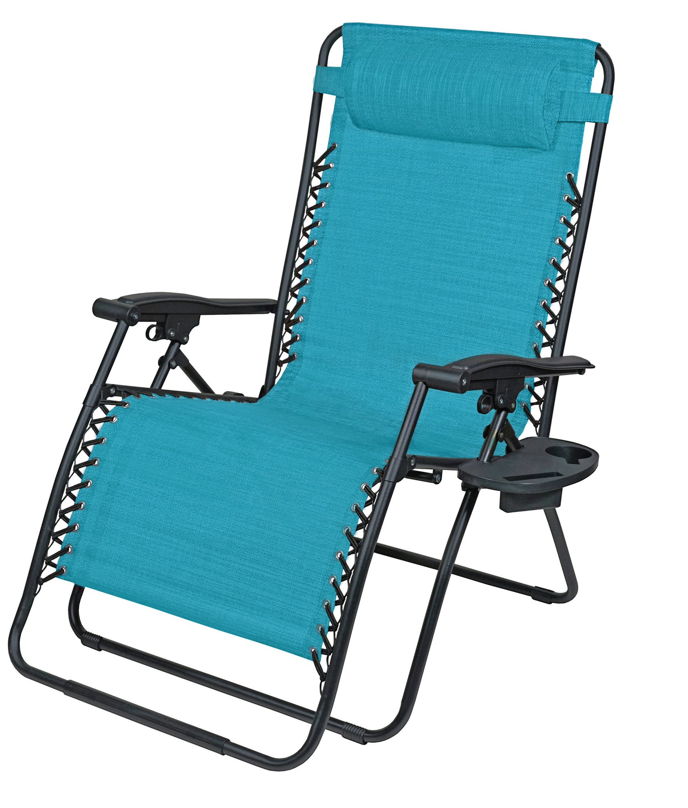 Woodard Outdoor Zero Gravity Steel Chair With Cupholders