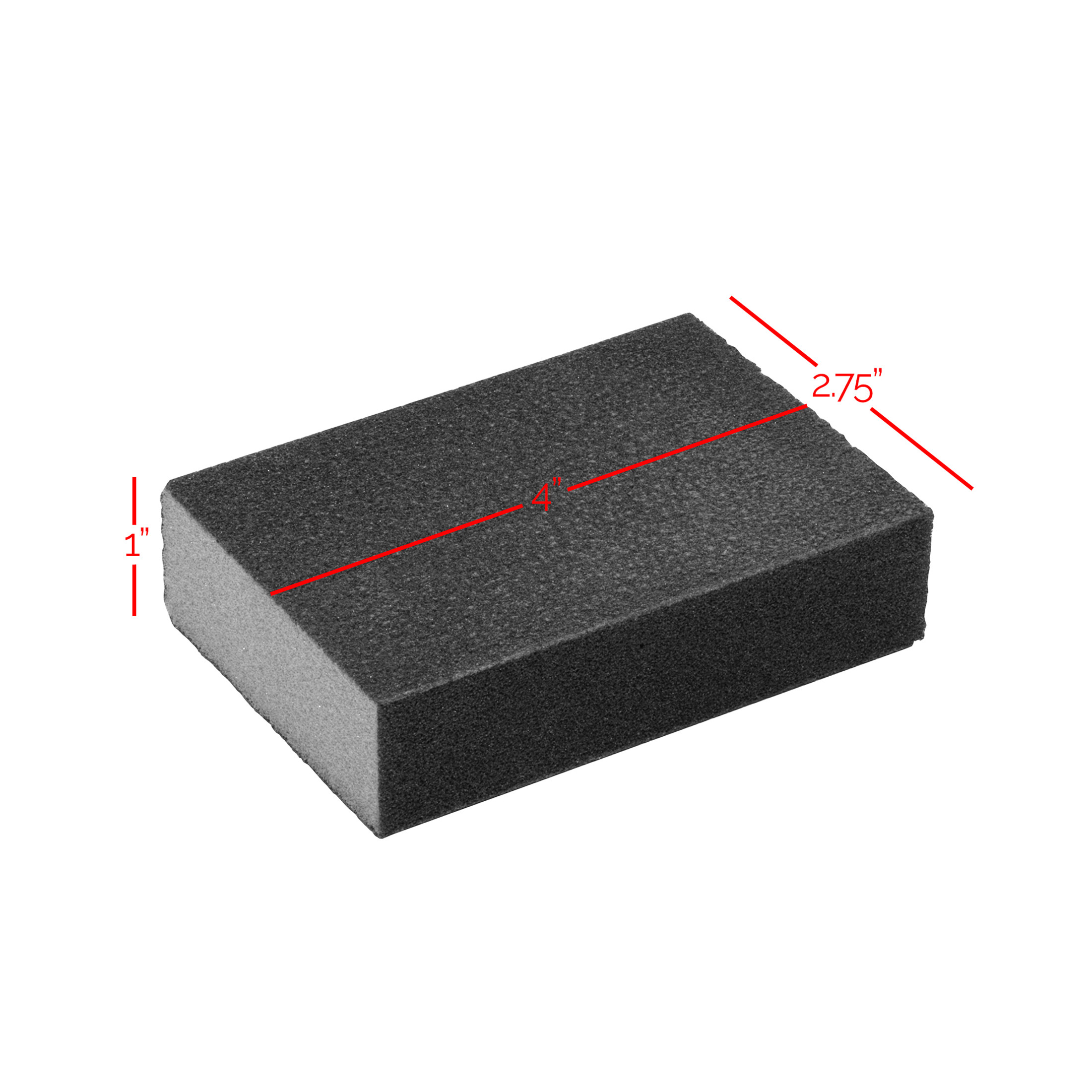 Ecopots Planter Rectangle Repair Sponge for Scratches, Grey, 4"