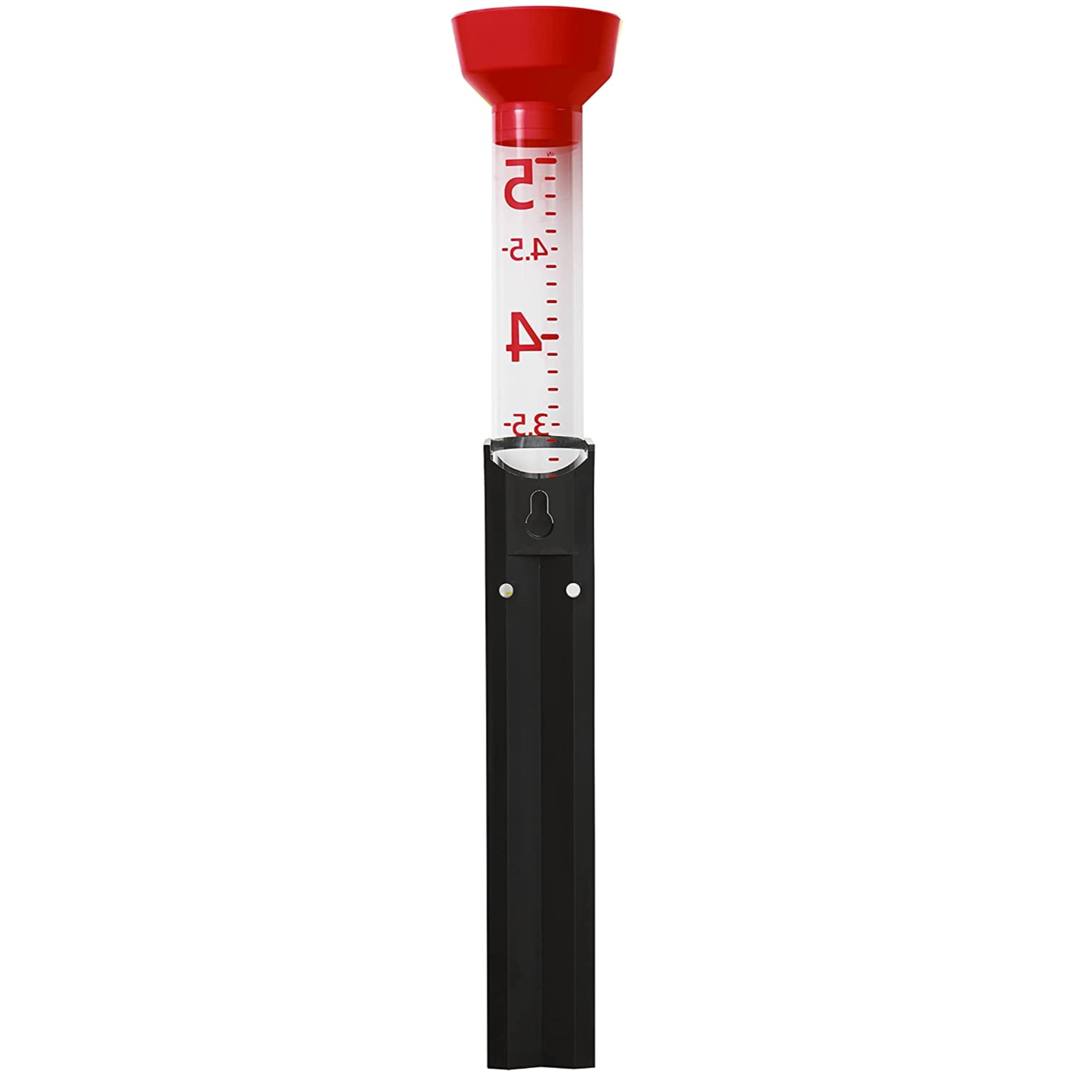 Taylor Precision Products, Jumbo Jr Rain Gauge, Red, 5"